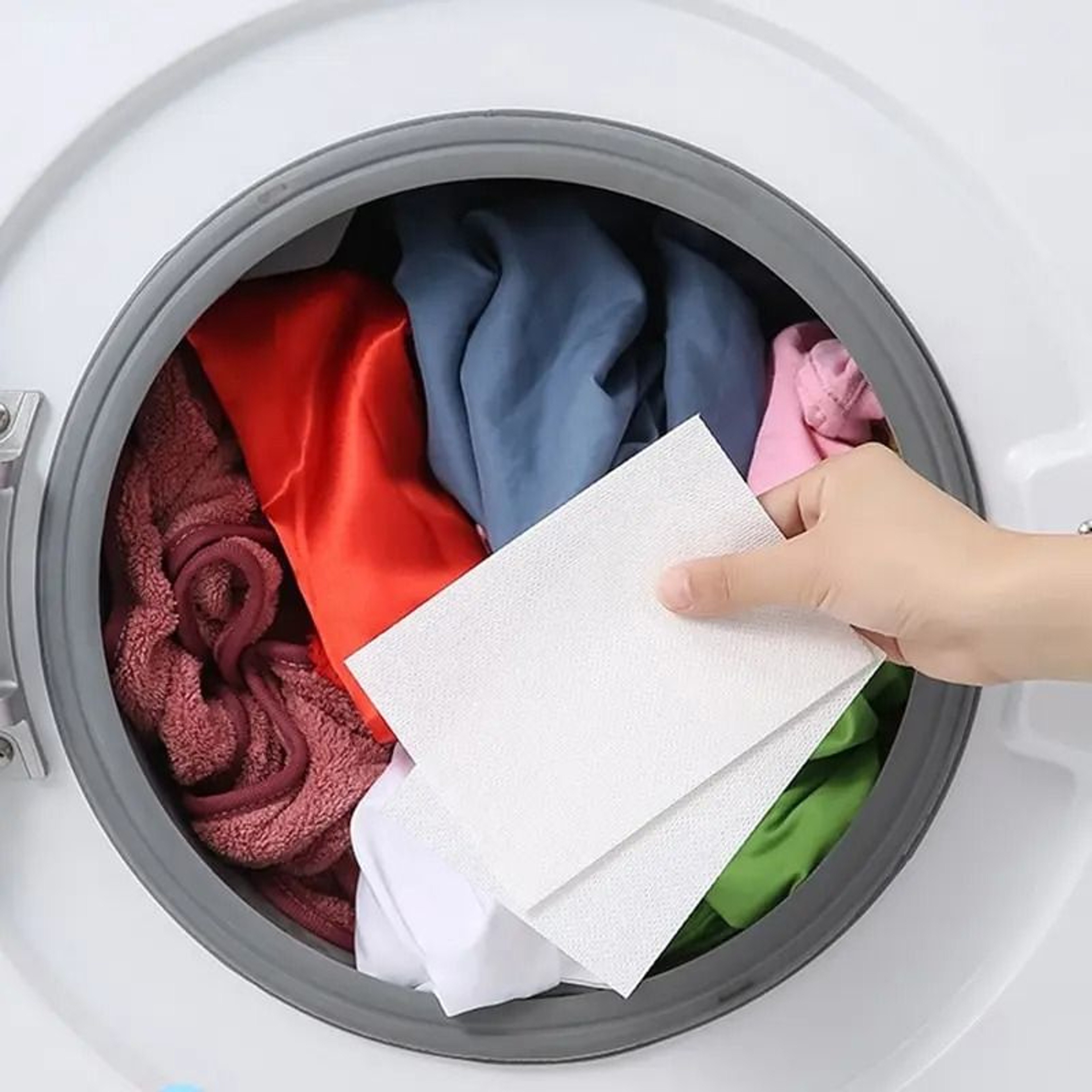 50Pcs Laundry Color Grabber Dye Absorption Sheets Anti Staining Washing Paper 2
