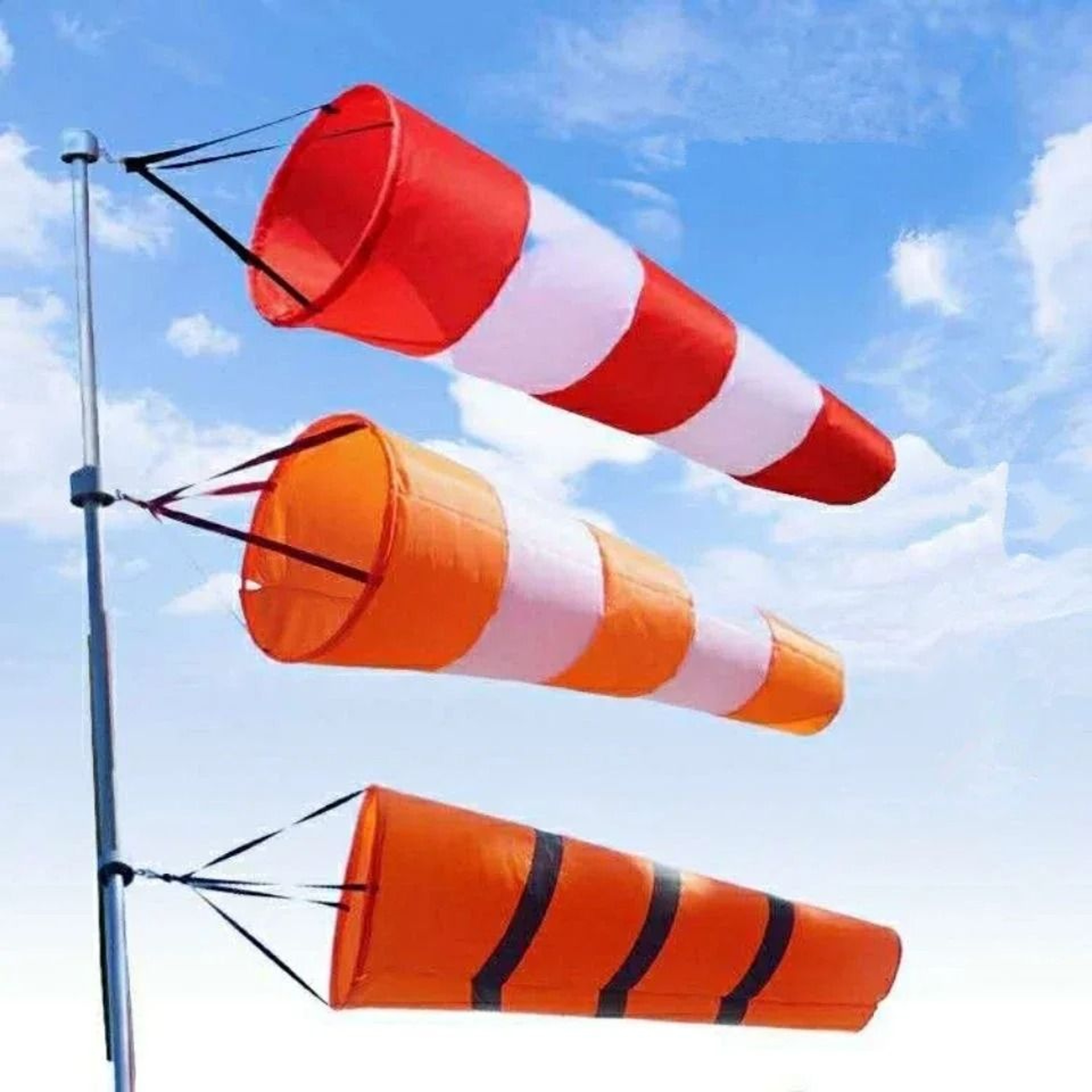 Outdoor Reflective Windsock Scratchproof Windproof Weathercock Direction Indicator 0