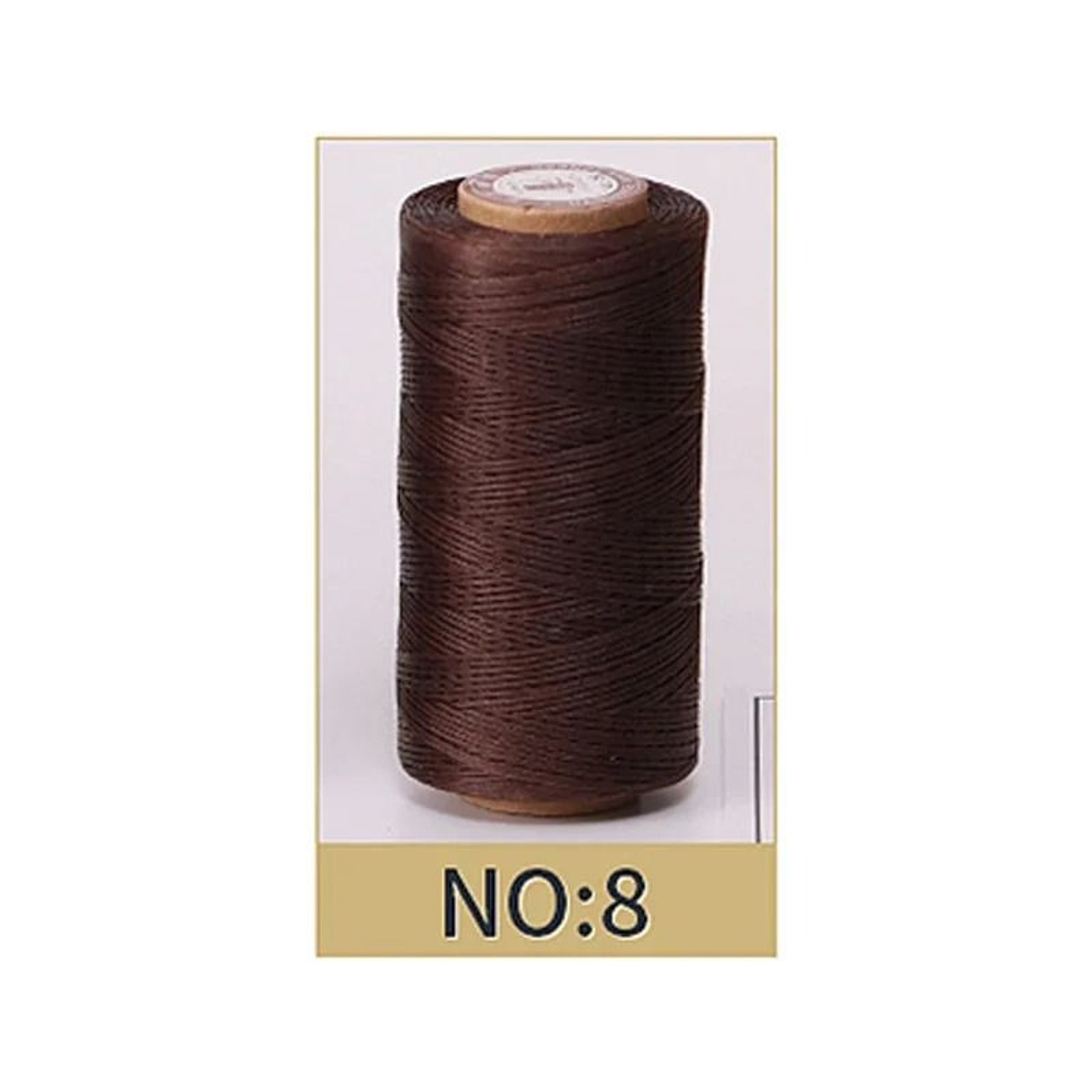 50M 08mm Flat Waxed Thread For Leathercraft Hand Stitching  DIY Handicrafts 9