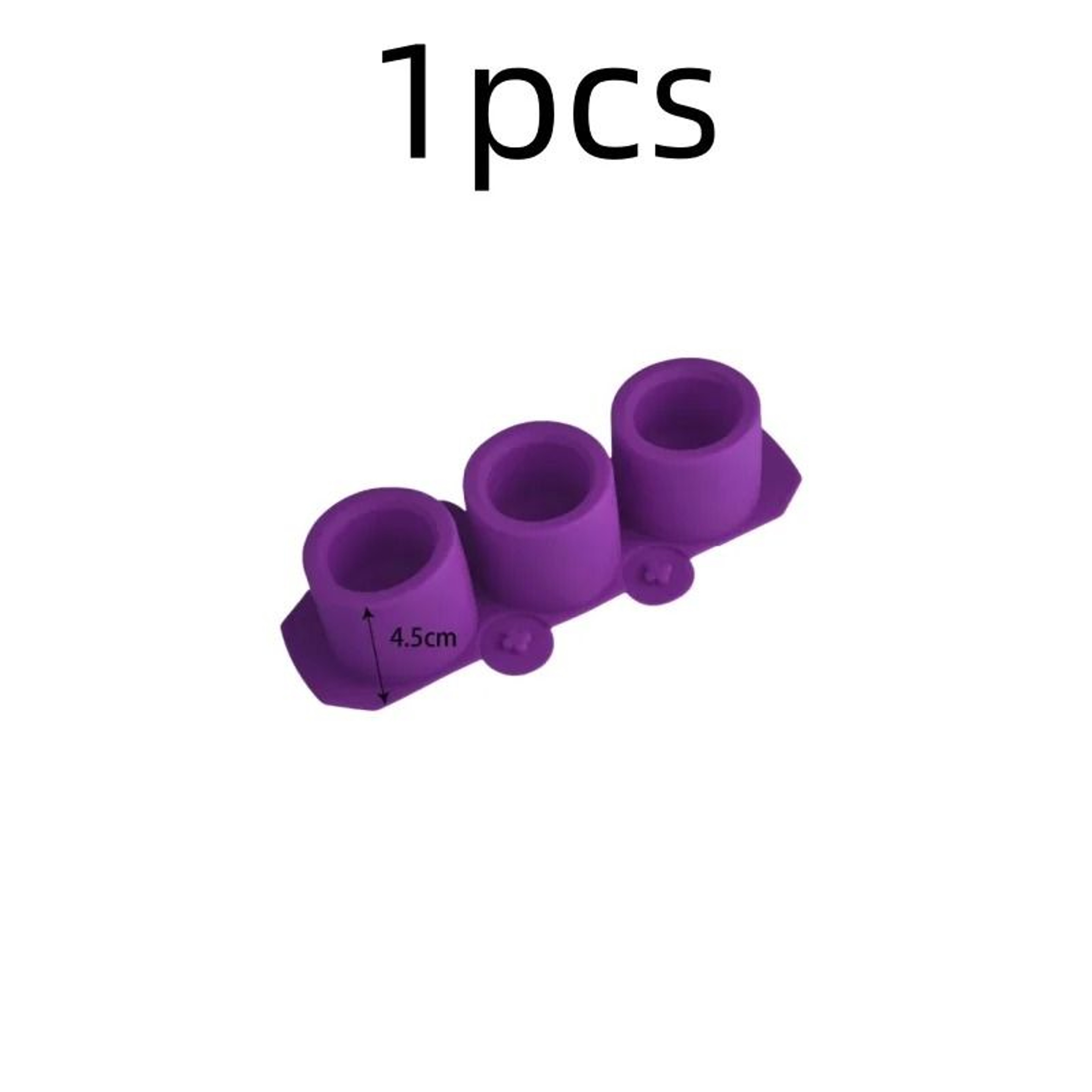 3Hole Round Concrete Flower Pot  Candle Vessel Silicone Mold 9