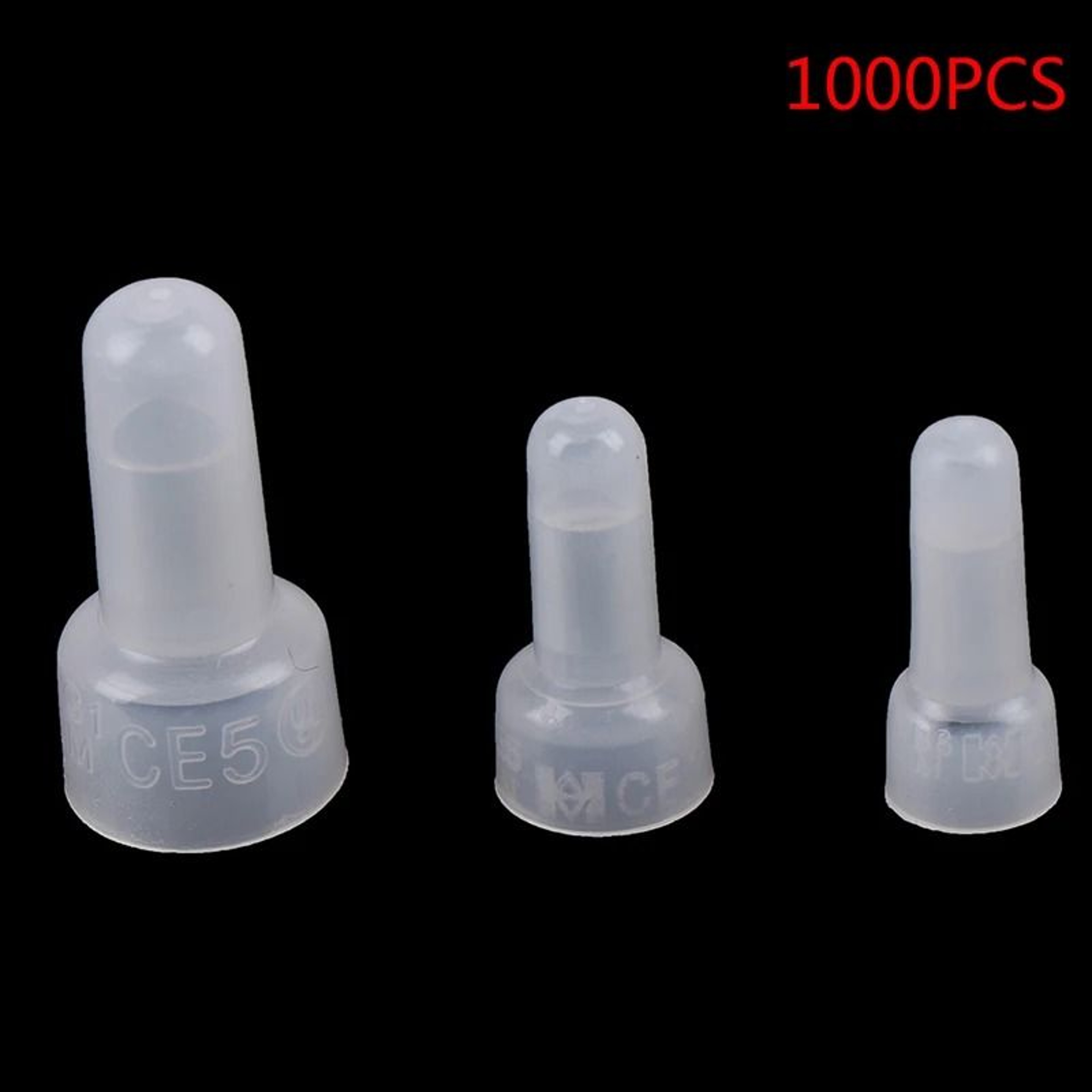 1000Pcs ClosedEnd Crimp Caps  Electrical Wire Connectors Set 4