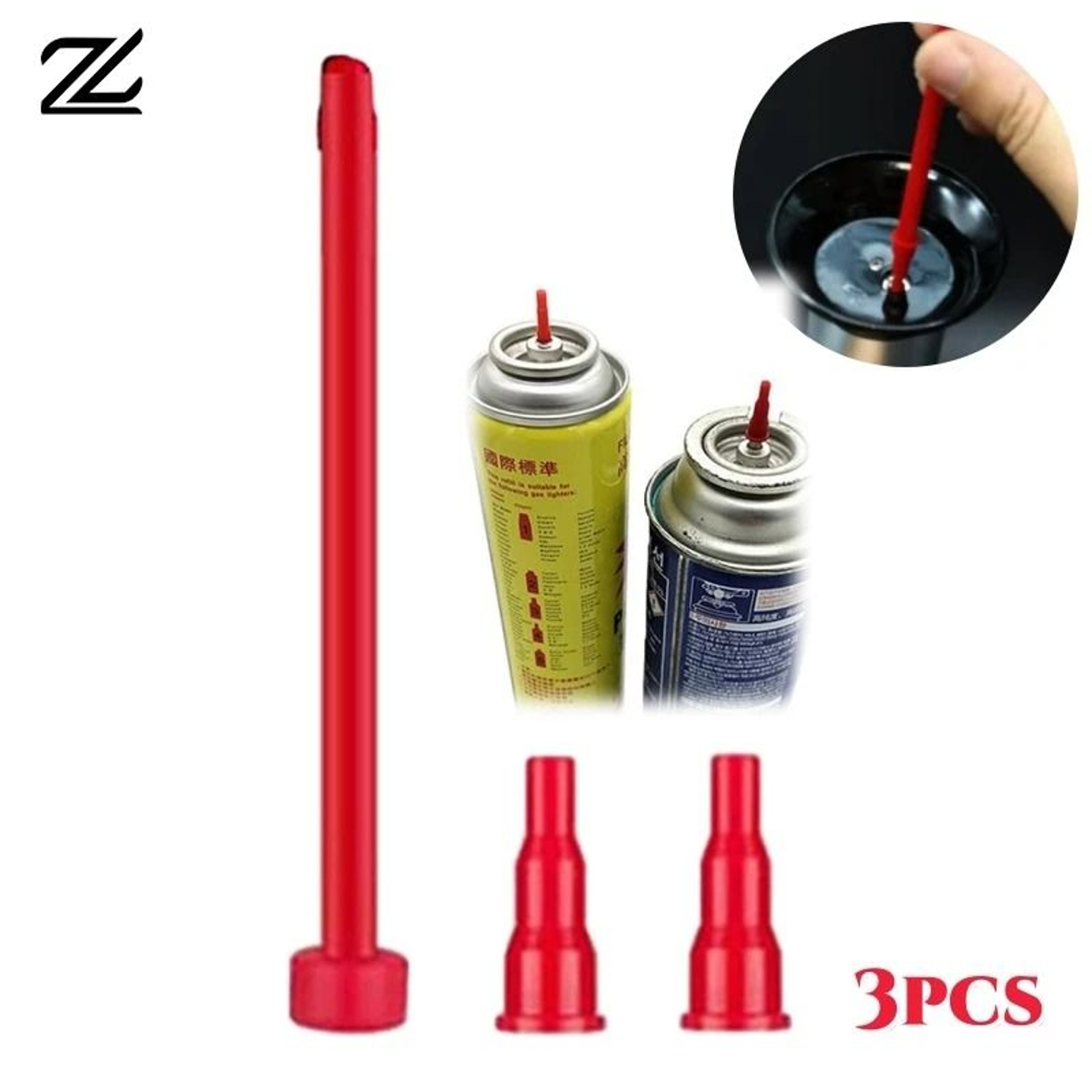 Universal Gas Refill Head  Reusable Butane Nozzle Adapters 0