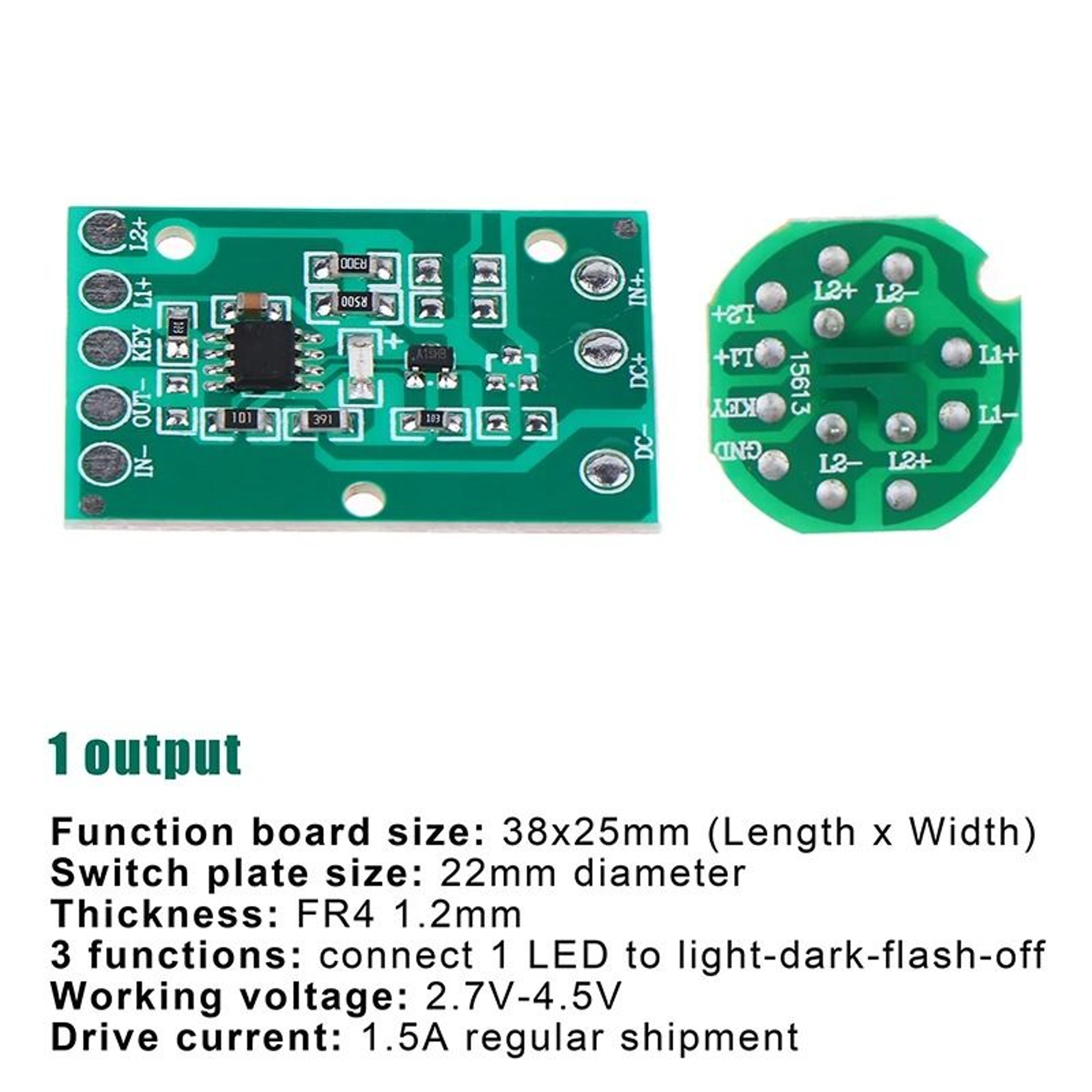 HZ8813 Flashlight Driver Board 3Mode  5Mode For T6 U2 L2 LED Circuit Control 7