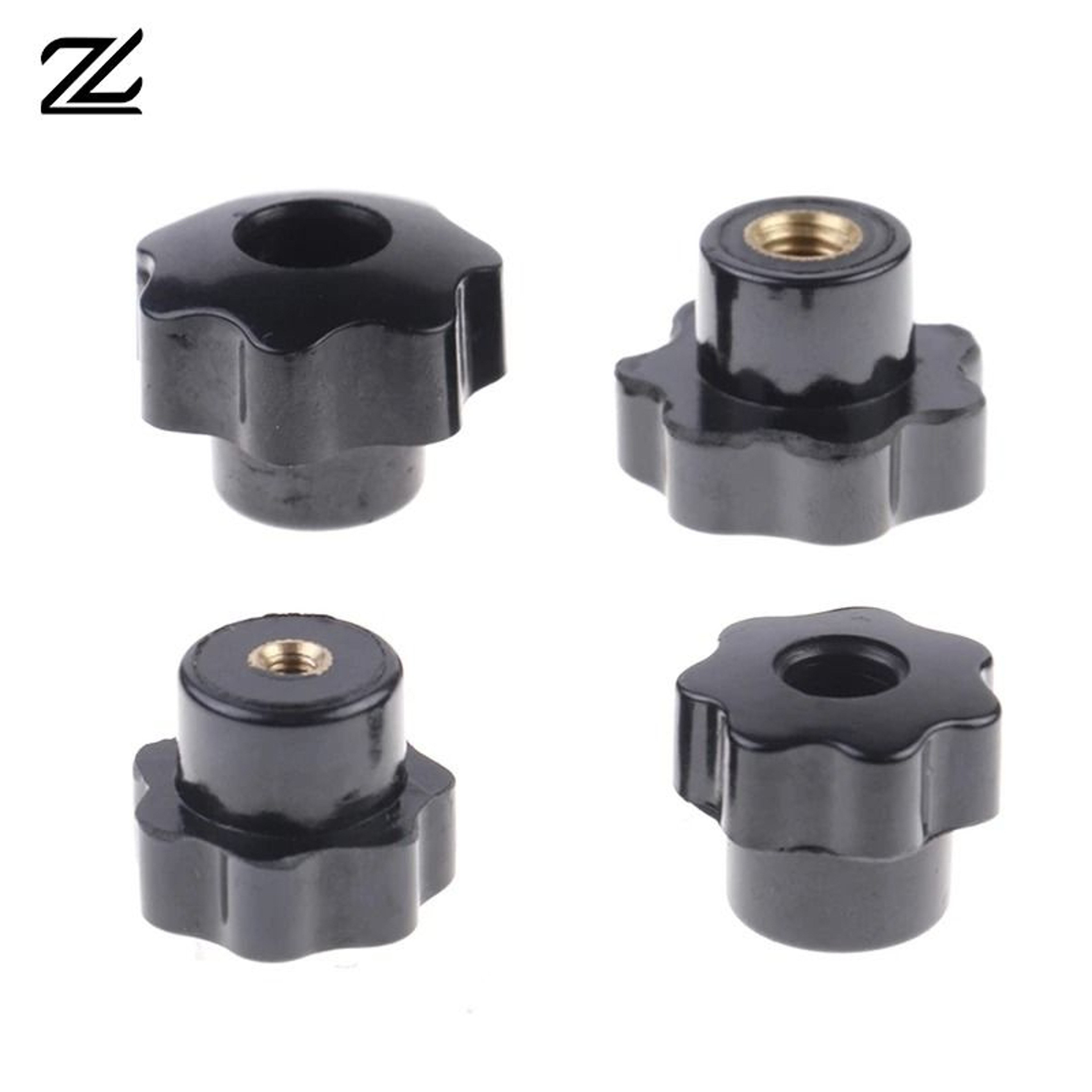 Plum Blossom HandTighten Star Clamping Knob Nuts M4 M5 M6 M8 Thread 0