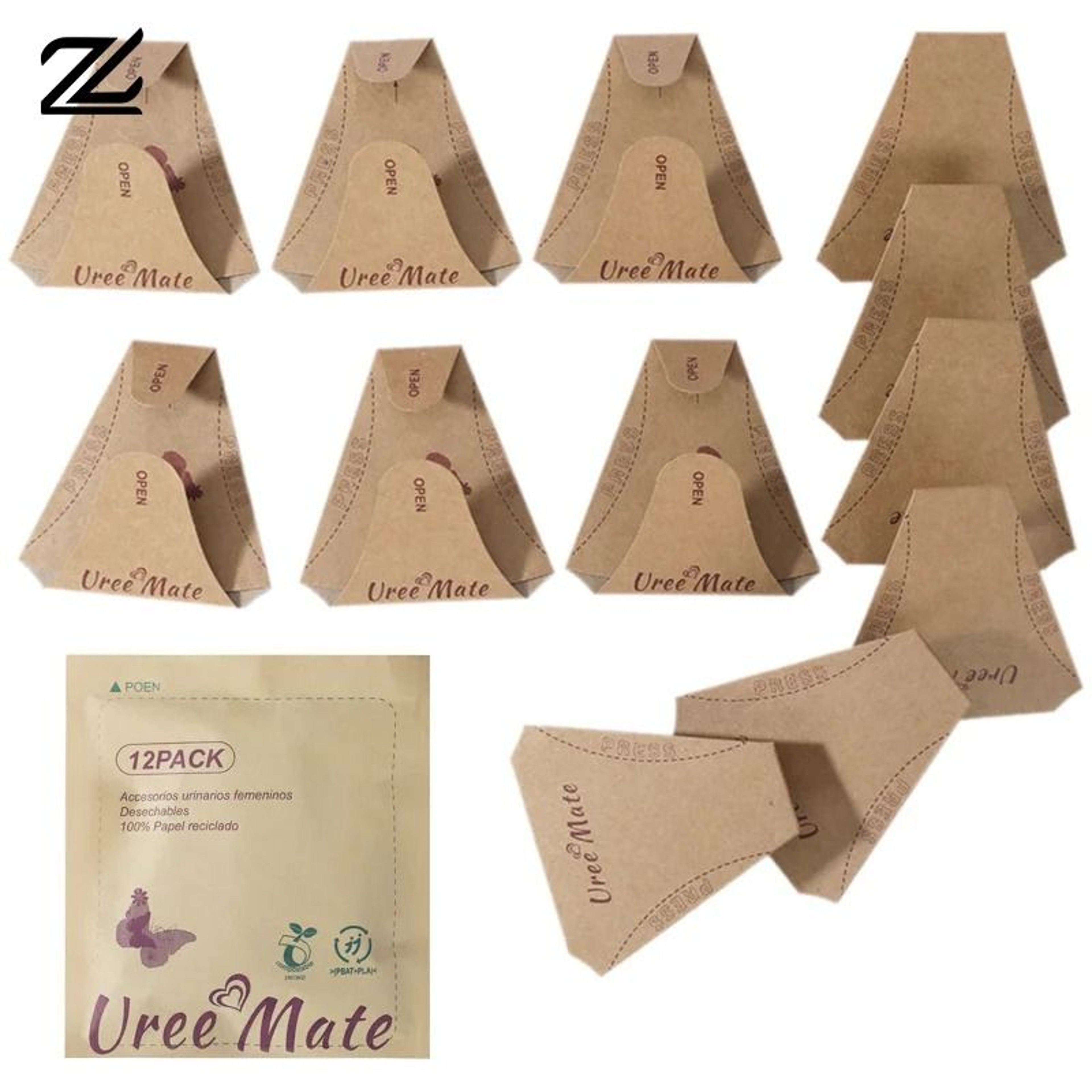 12Pcs Disposable Paper Urinal Funnels For Women Waterproof Standing Urination Device 5