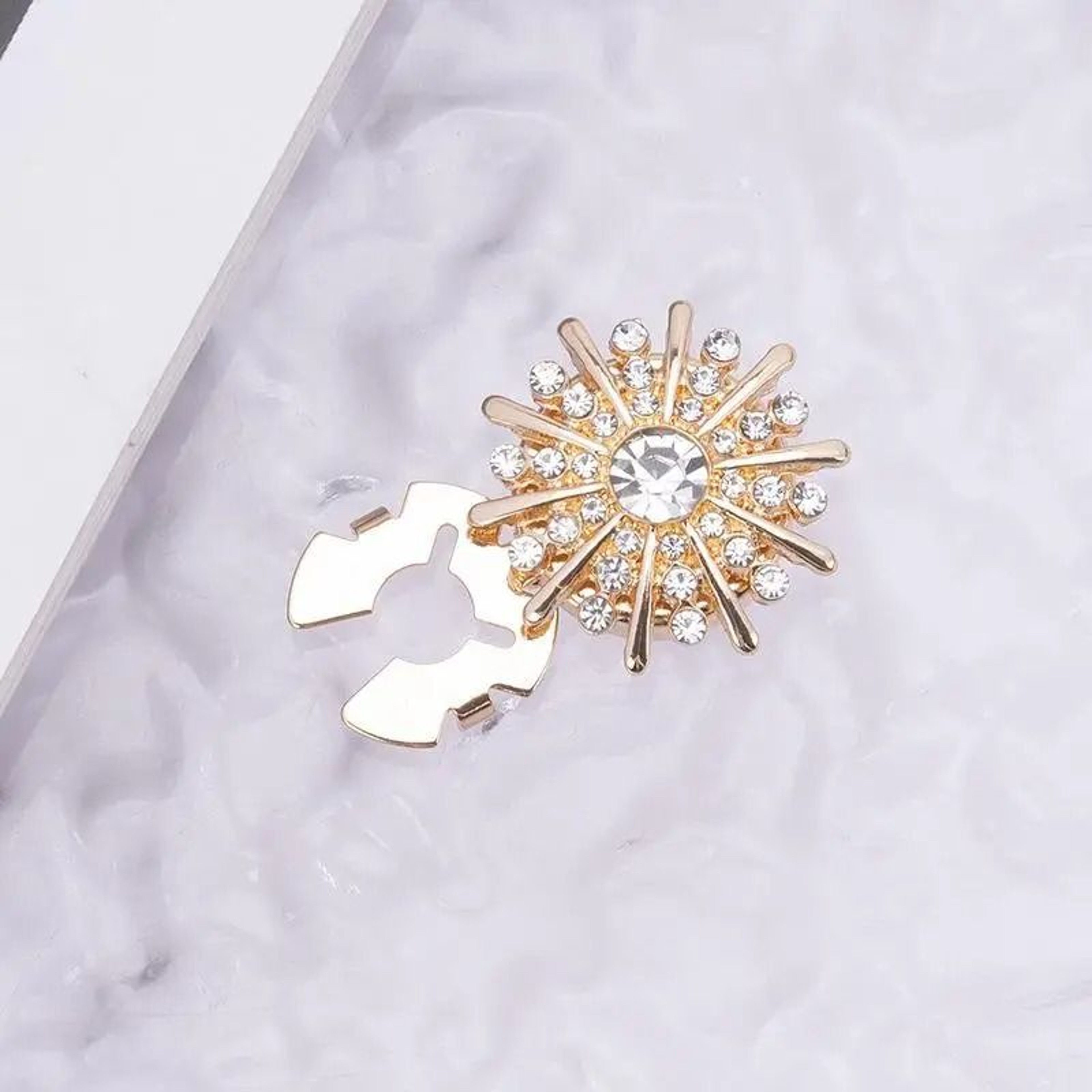 Crystal Pearl Detachable ClipOn Button Covers For Shirts  Coats 9