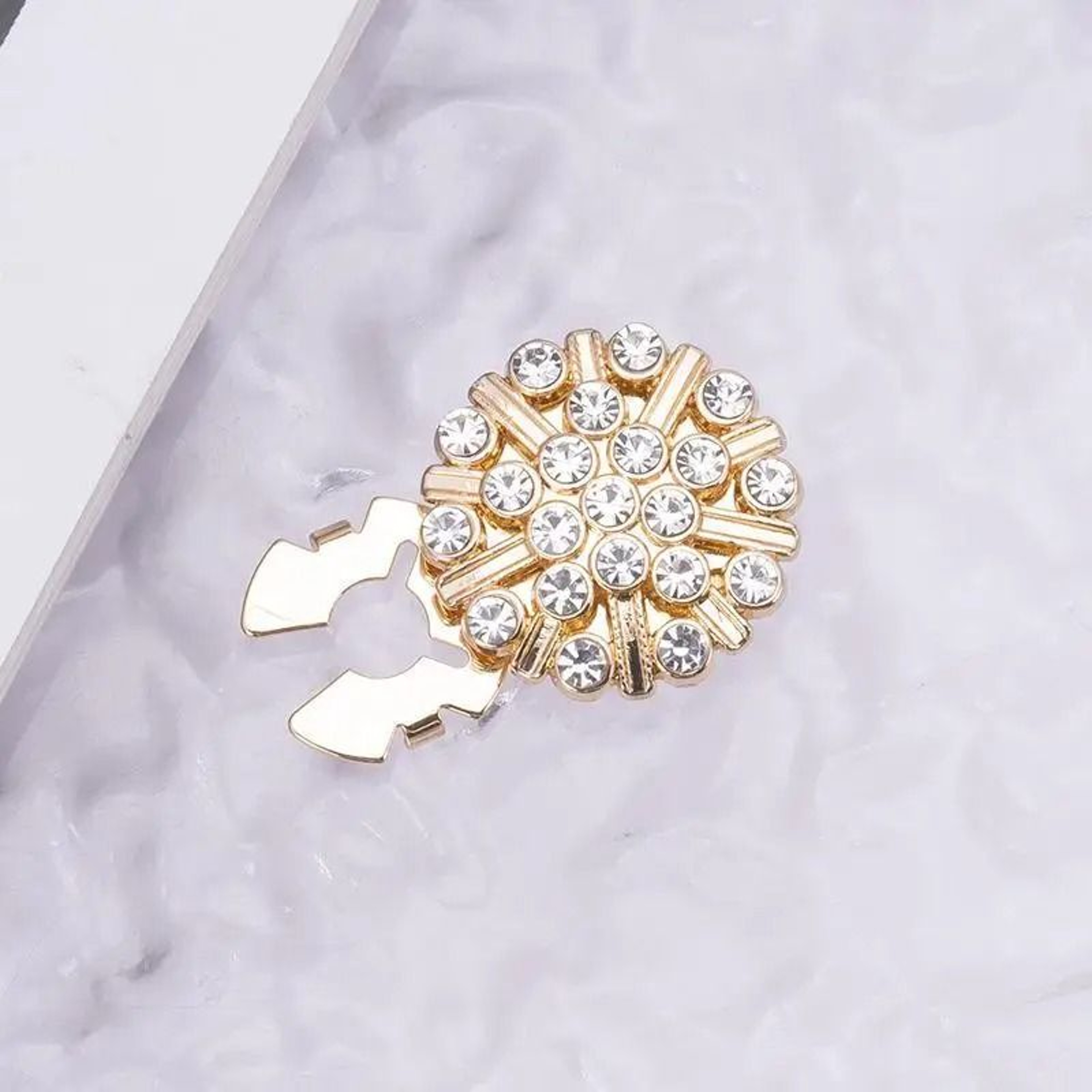 Crystal Pearl Detachable ClipOn Button Covers For Shirts  Coats 8