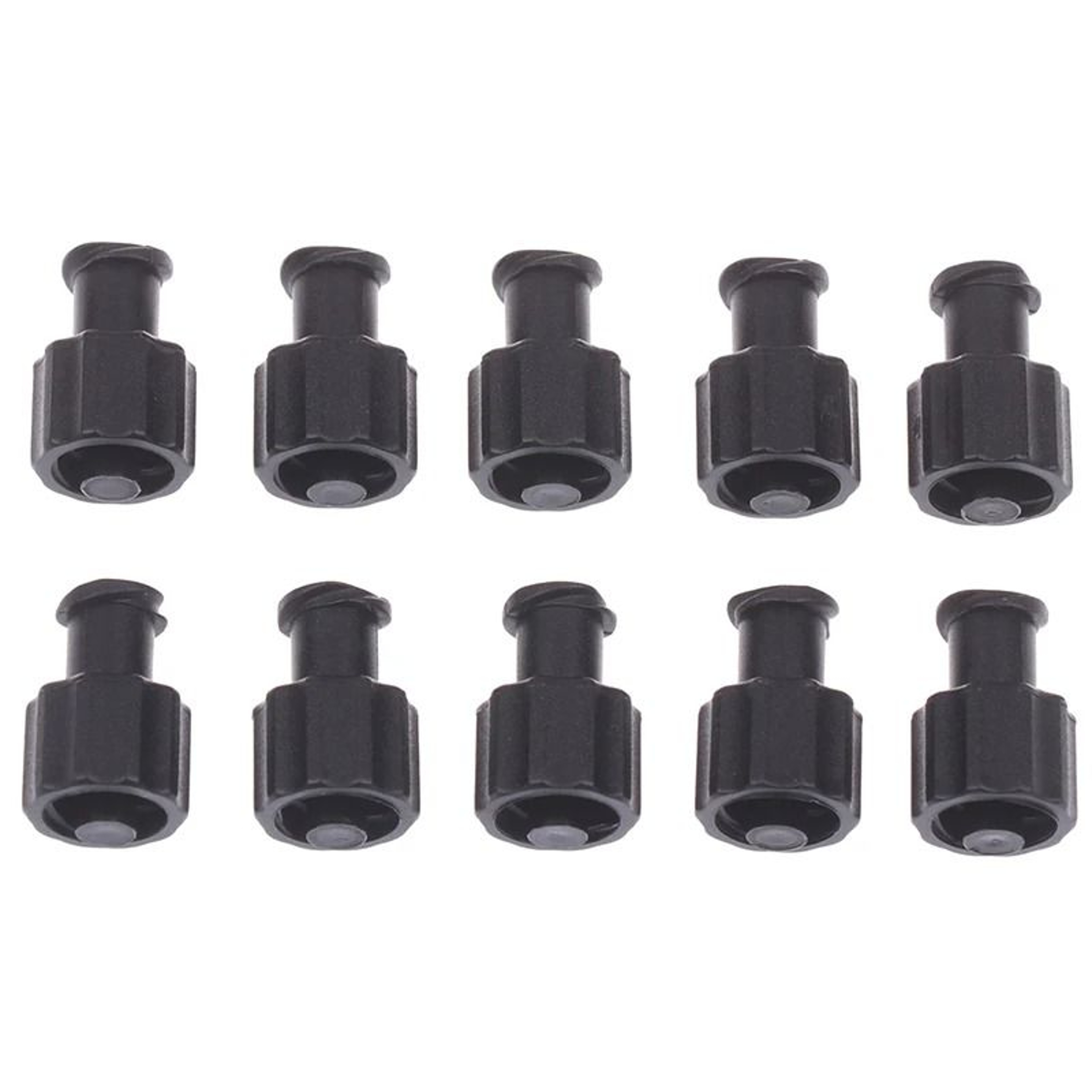 10Pcs Integrated PP Luer Lock Plug Adapters Male  Female Syringe End Caps 9