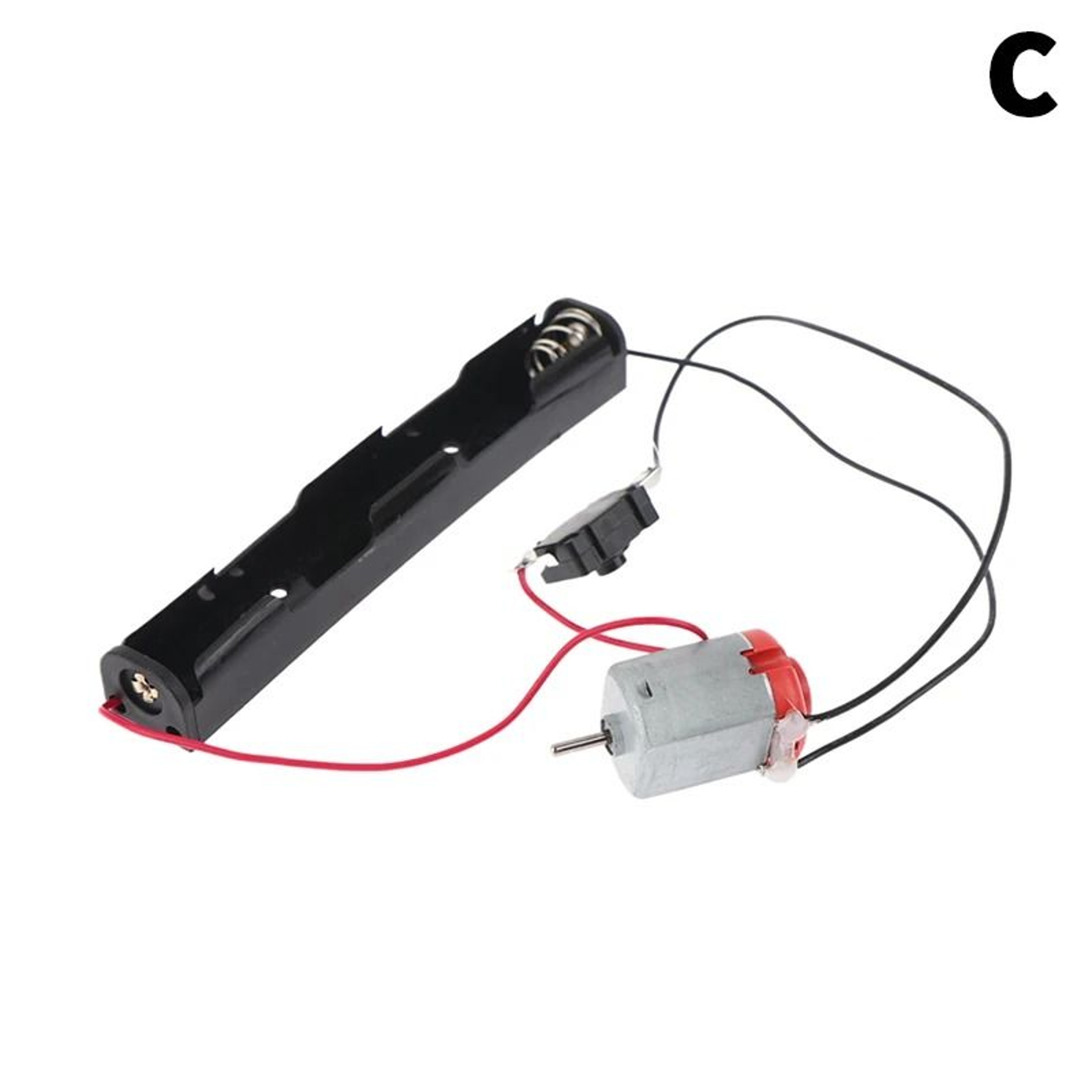 130 Mini Electric Motor Kit With Dual Battery Holder  Switch 16500 RPM 7