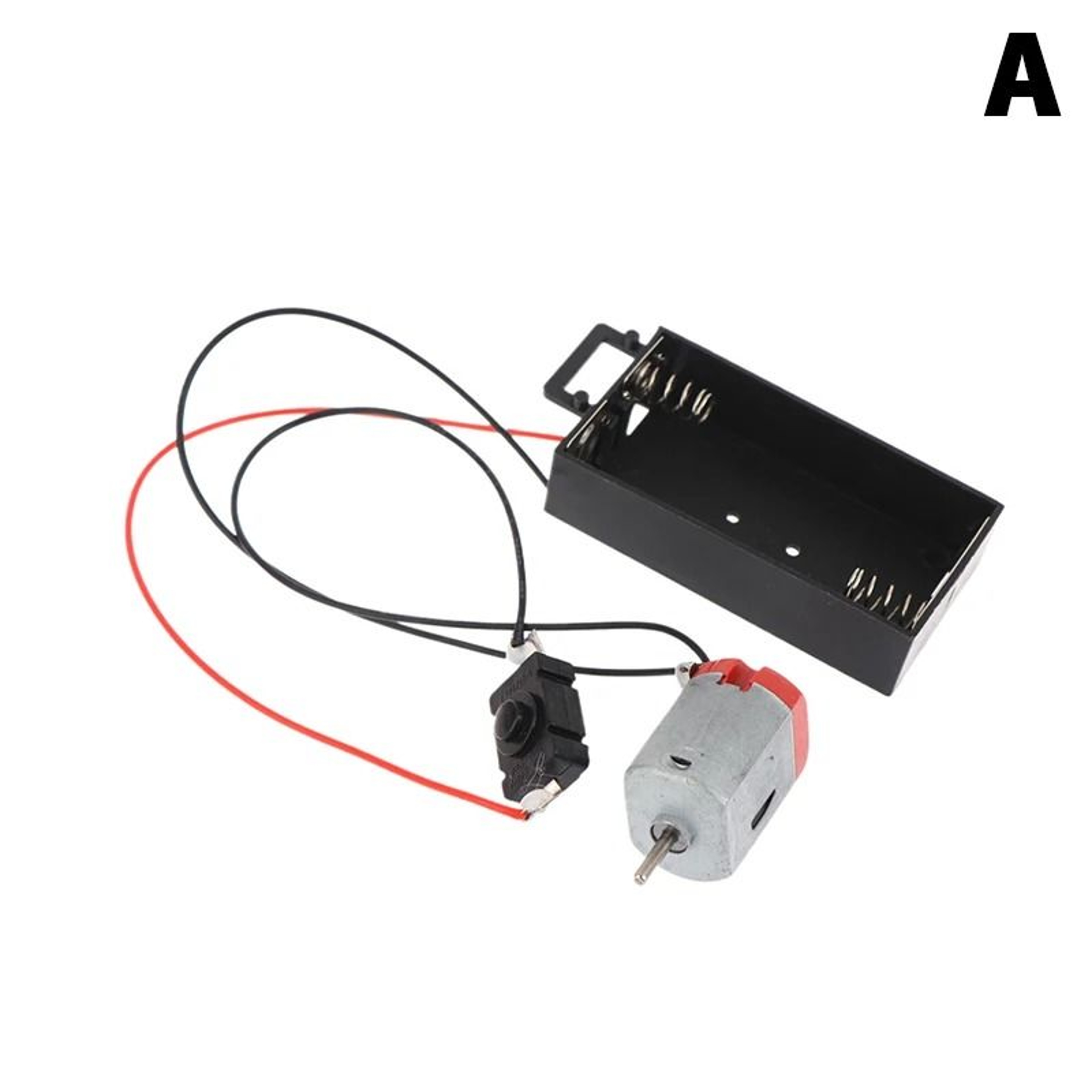 130 Mini Electric Motor Kit With Dual Battery Holder  Switch 16500 RPM 6