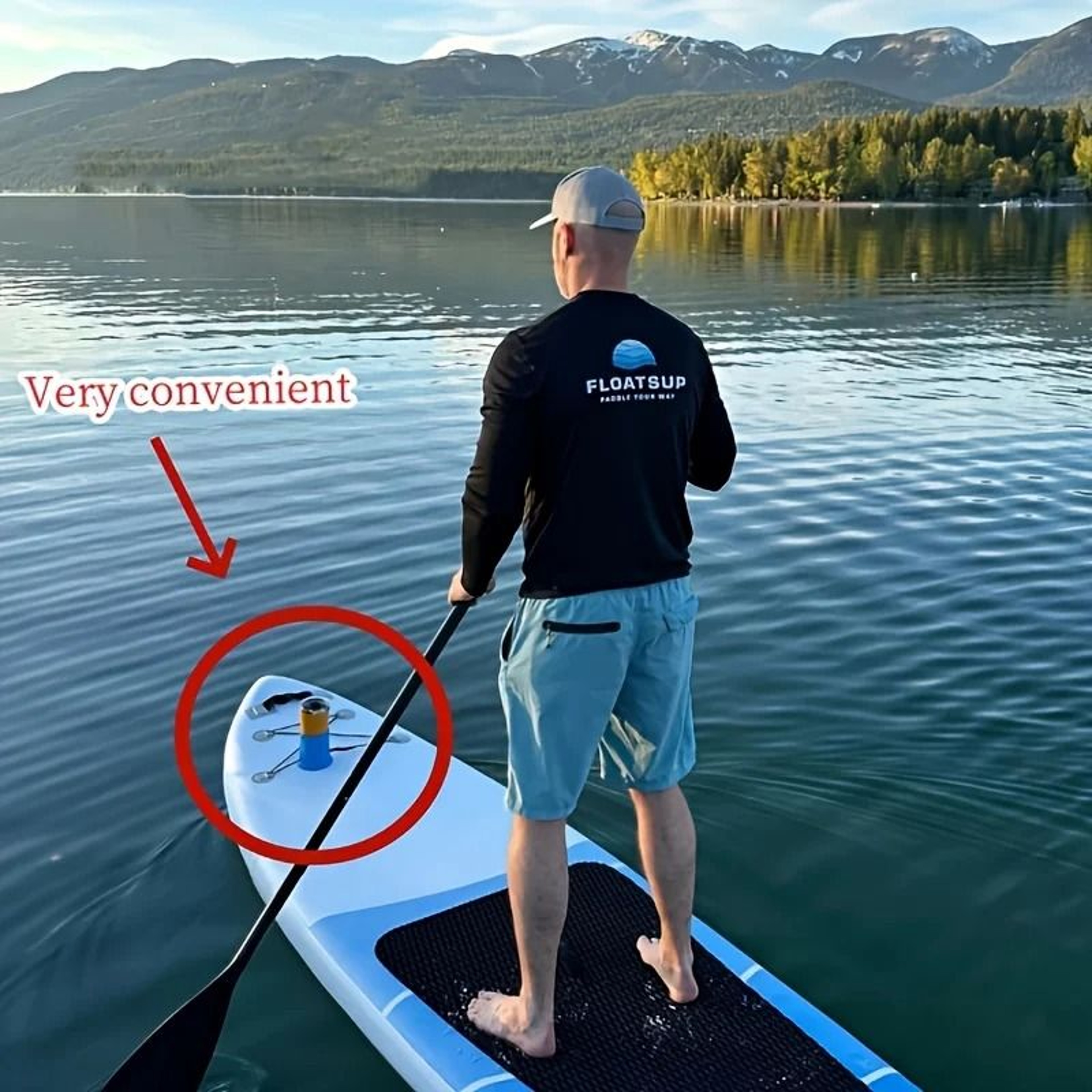 Silicone Paddle Board Cup Holder AntiTip Kayak  SUP Drink Holder 2