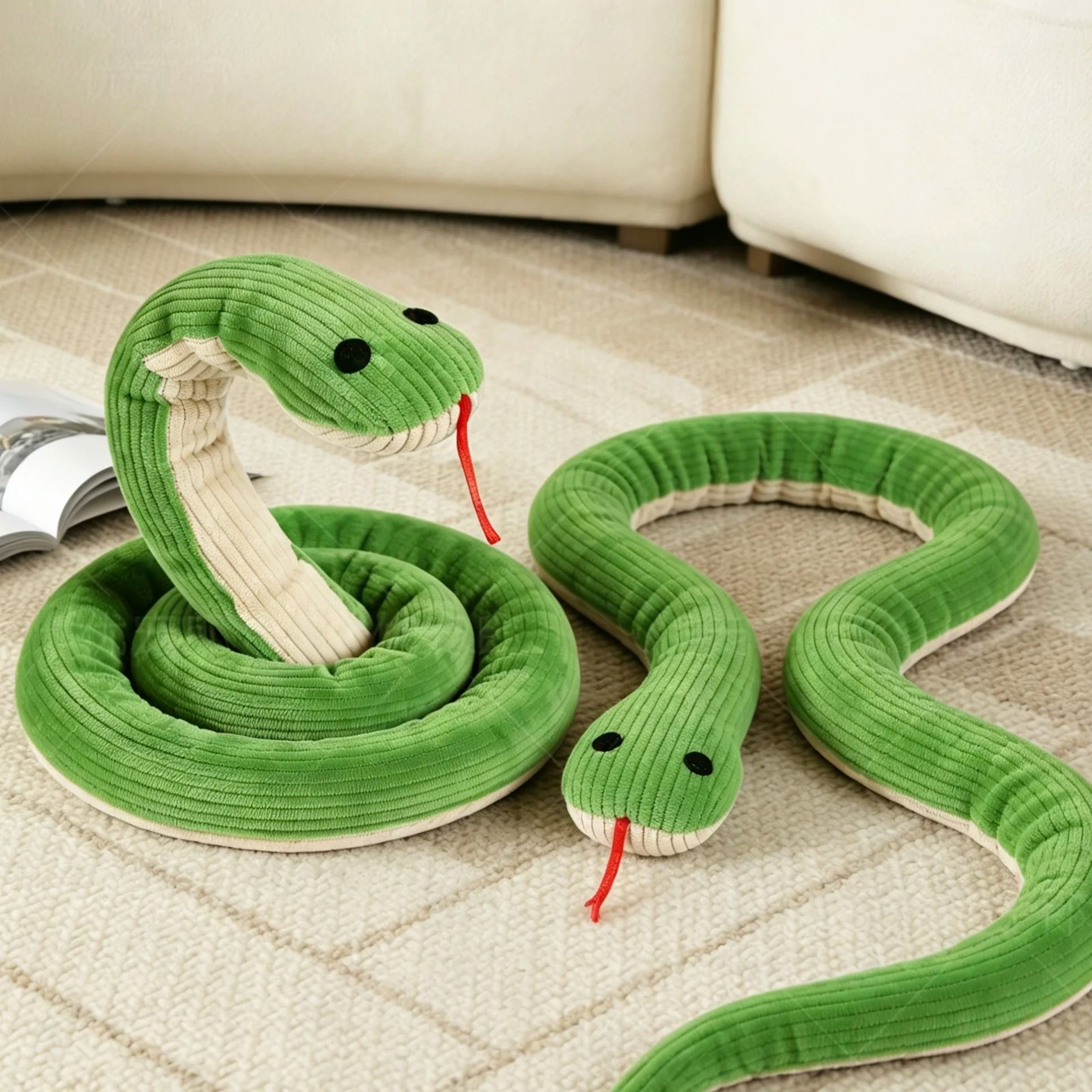 Interactive Snake Dog  Cat Toy With Crinkle Paper  Squeaker 2