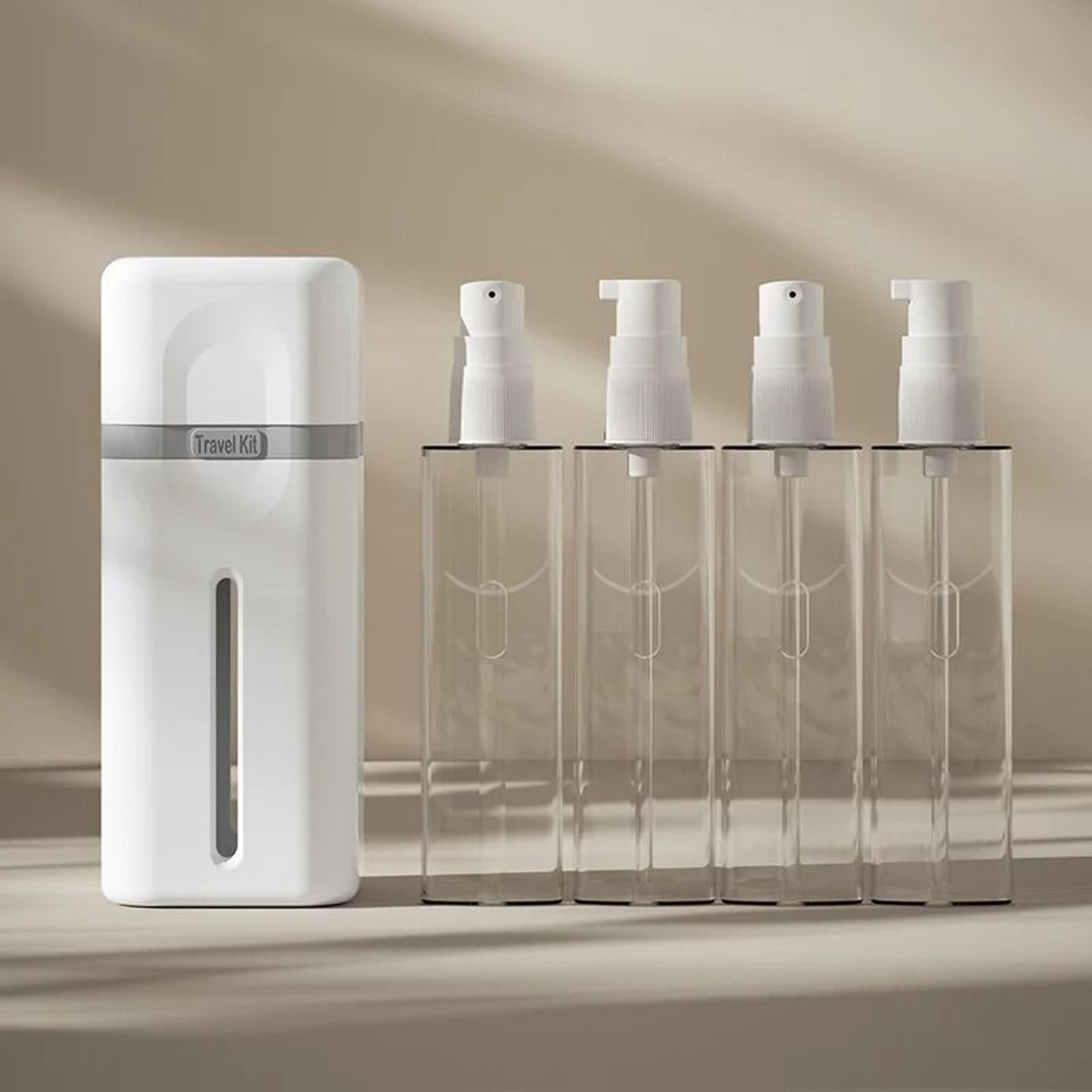4in1 Portable Travel Dispenser Bottle Set LeakProof  Refillable 8