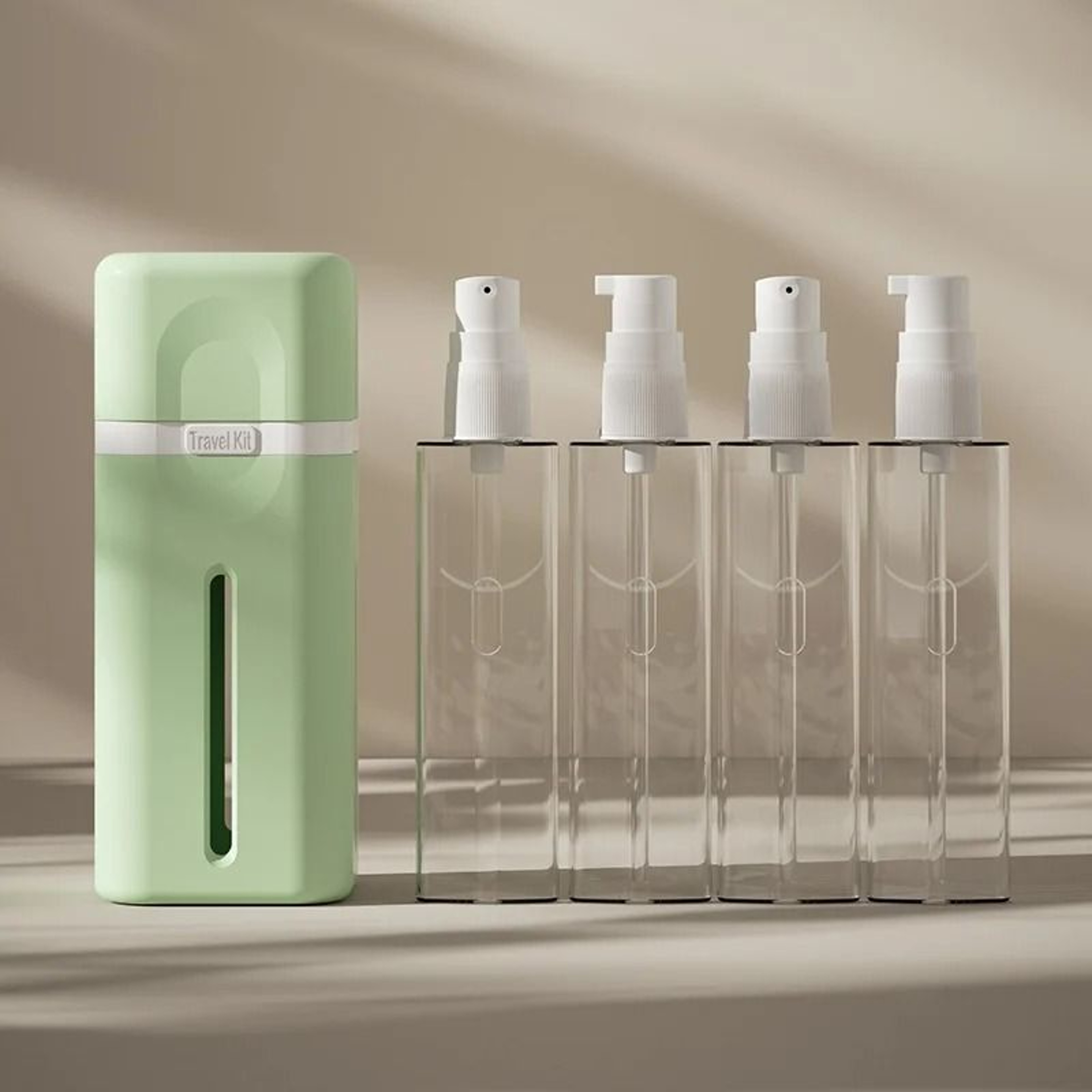 4in1 Portable Travel Dispenser Bottle Set LeakProof  Refillable 7