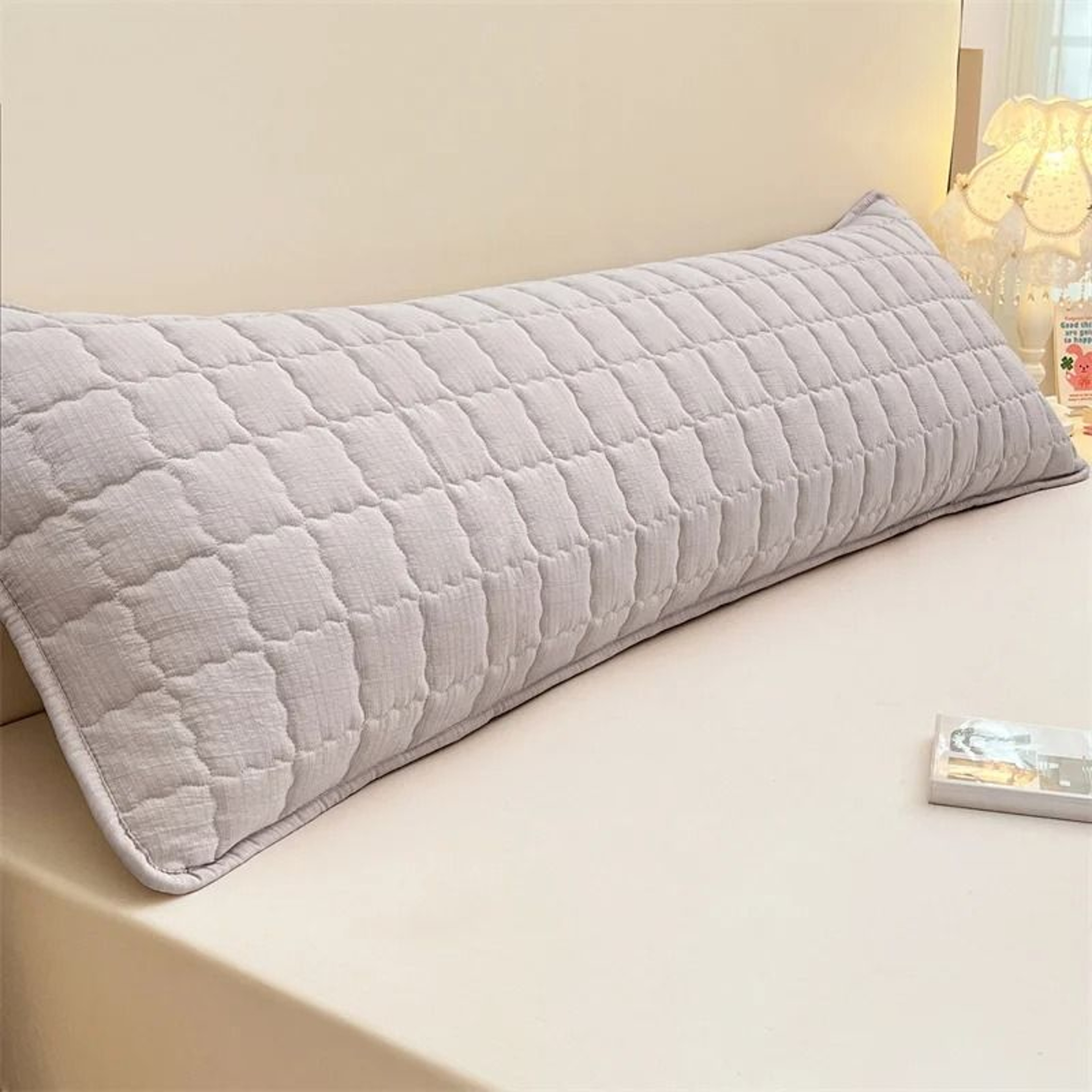 Solid Color Soft Long Body Pillowcase Comfortable Decorative Cushion Cover Without Core 2