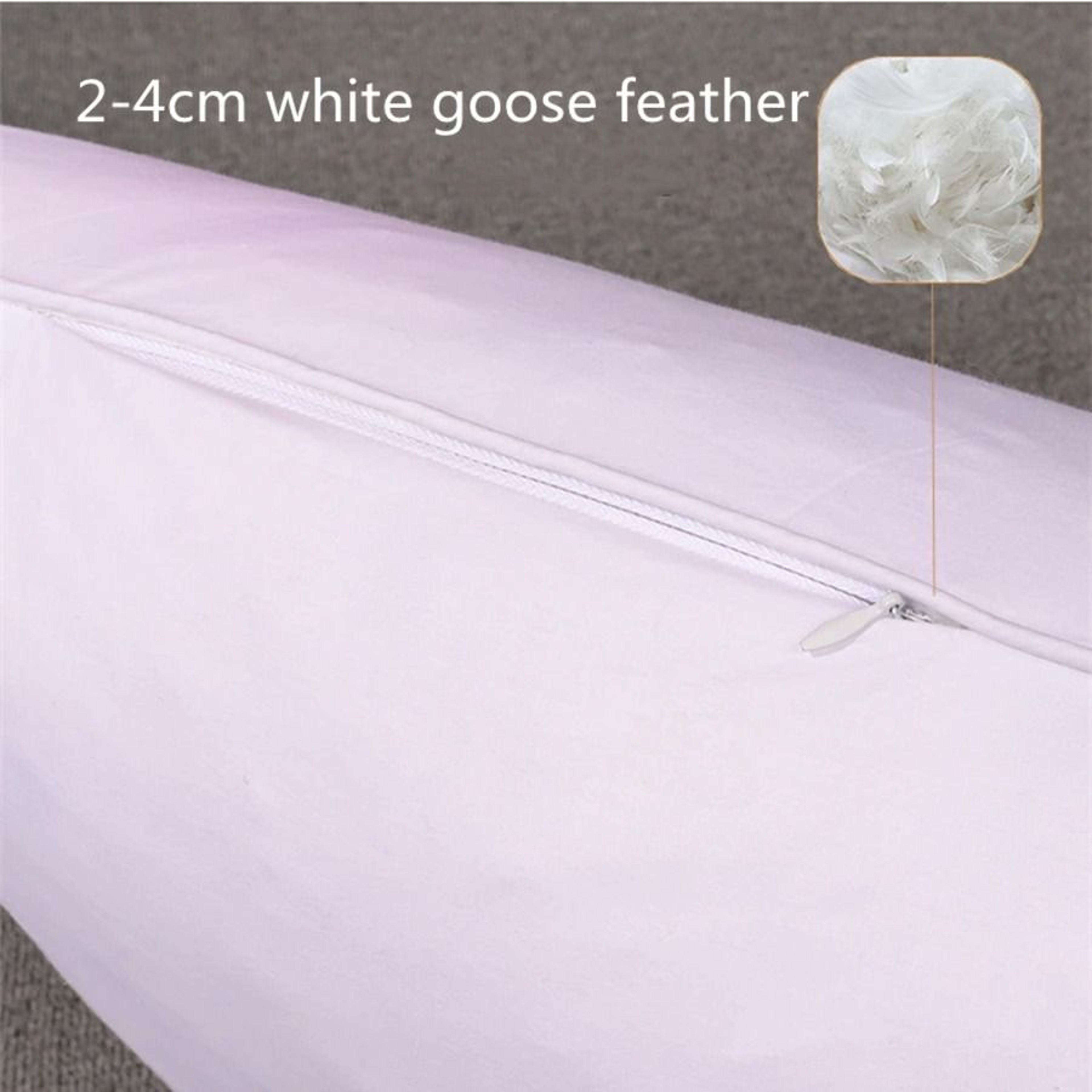 100 White Goose Feather Pillow FiveStar Hotel Grade Orthopedic Neck Pillow 48x74cm 4
