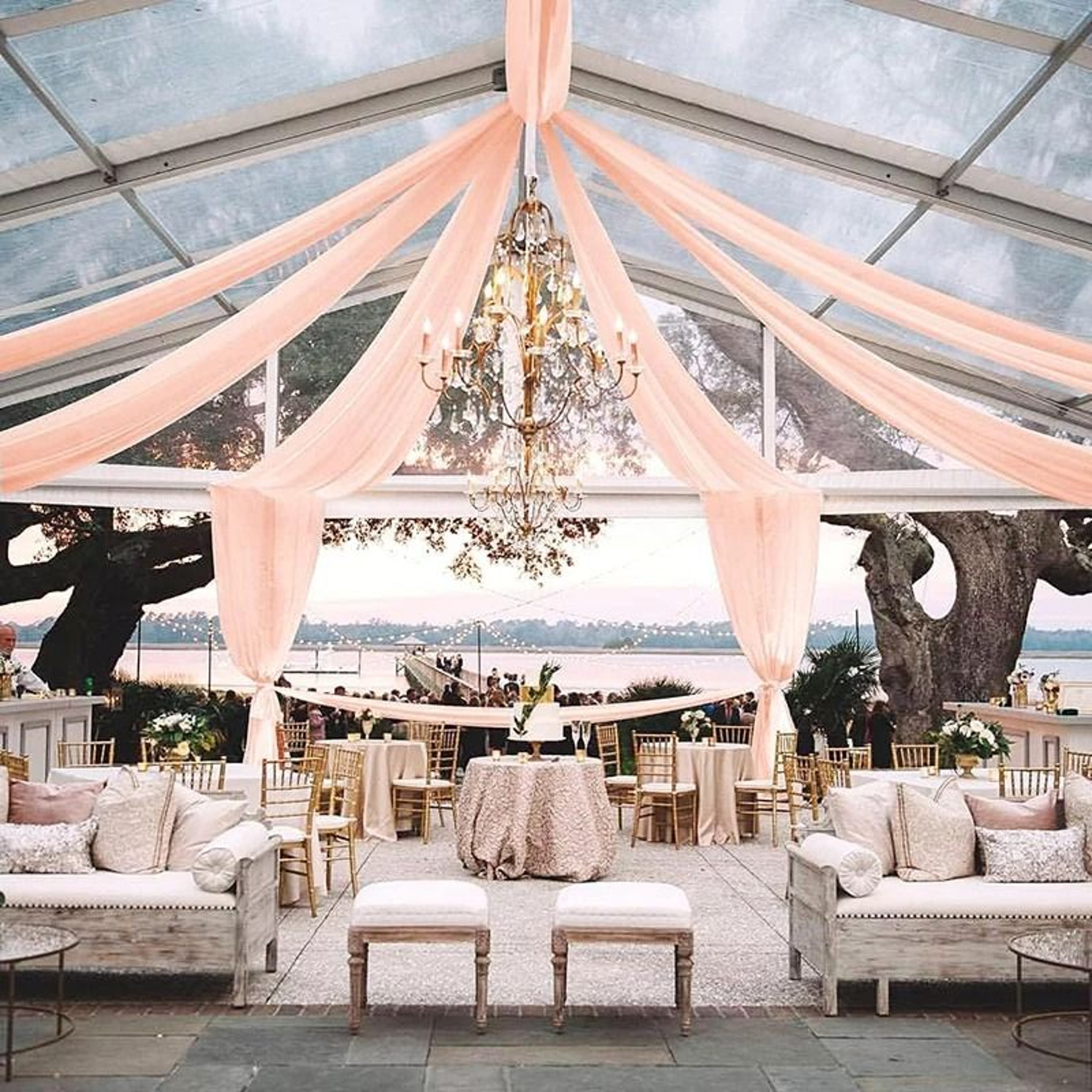 Wedding Ceiling Drapes  Arch Drapery Ethereal Sheer Chiffon Curtain For Wedding Reception Party  Be 18