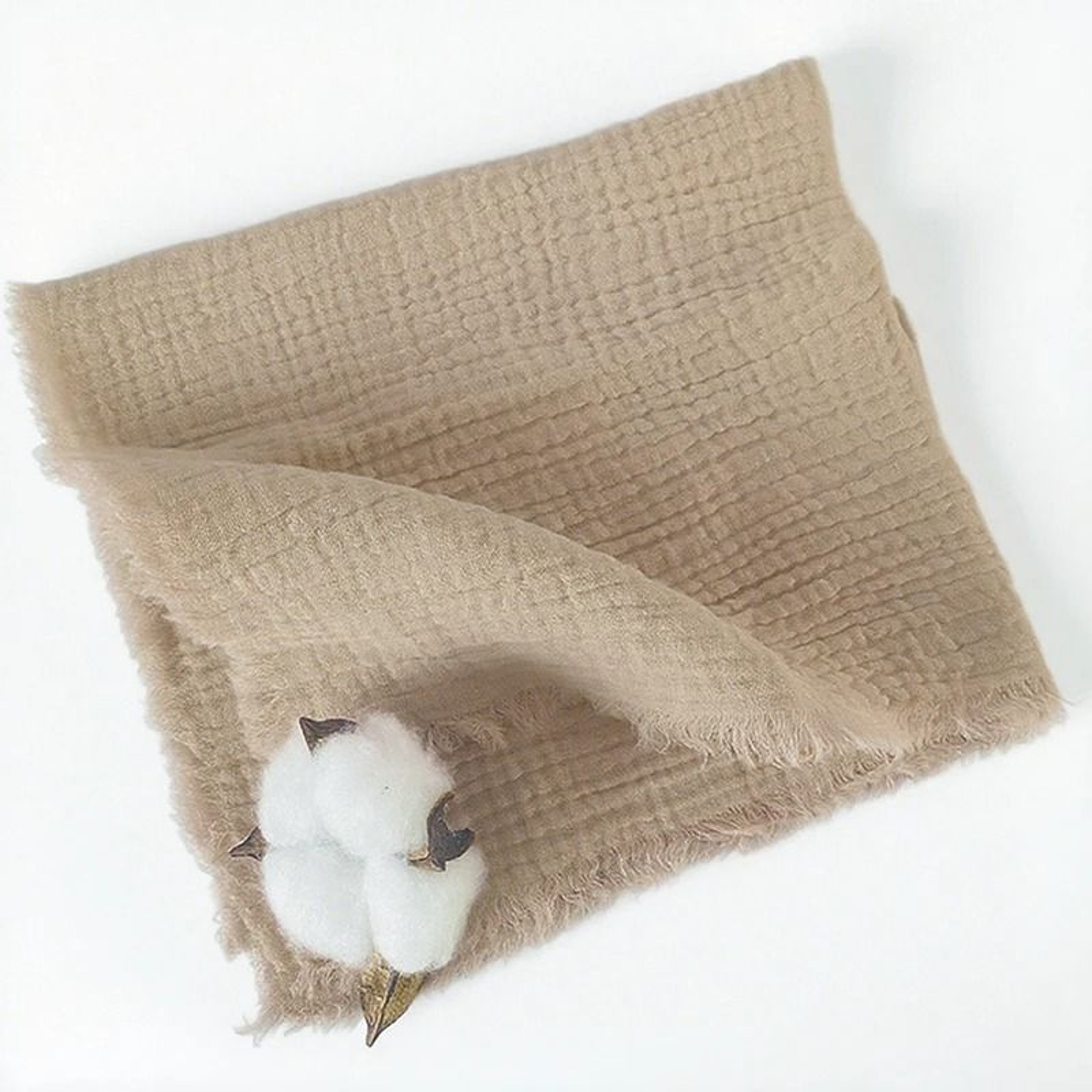 DoubleLayer Gauze Cotton Fabric Soft Cheesecloth Material For Sewing Table Runners  Baby Blankets 12