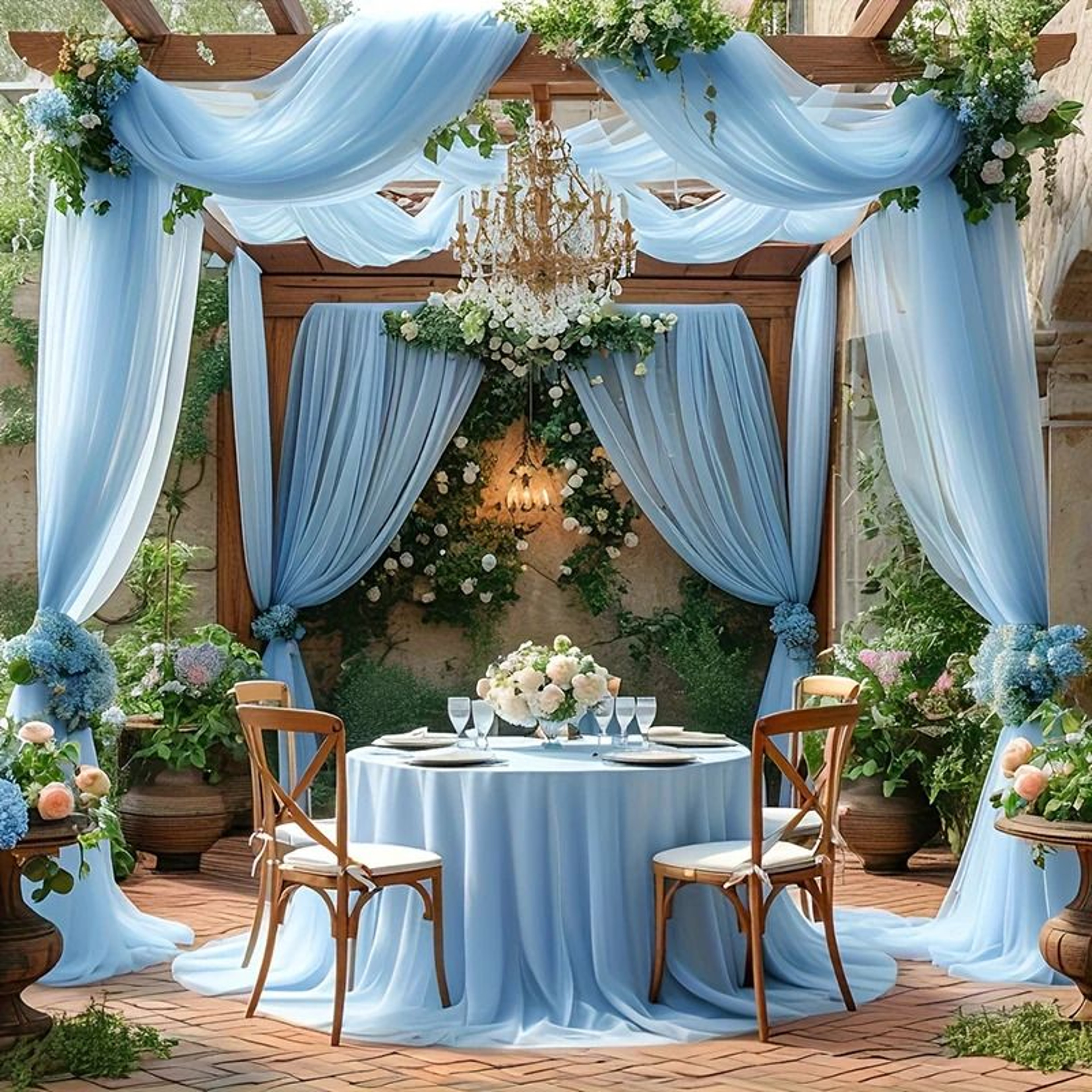 Organza Tulle Sheer Voile Fabric By The Meter 63Inch Wide Sheer Draping Material For Weddings  DIY  4