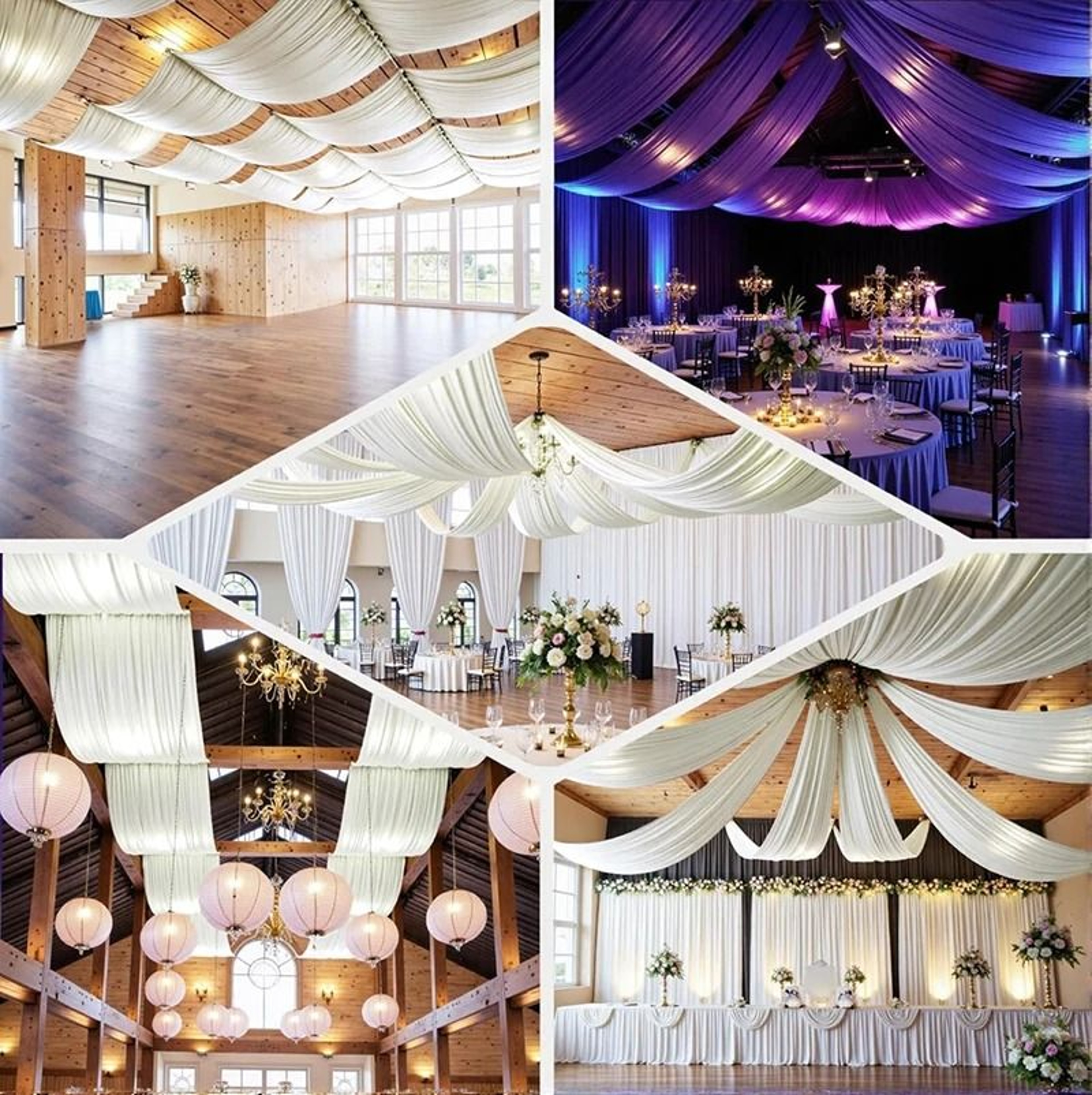 Satin Backdrop Curtain  Ceiling Drape Silky Party Decor For Weddings  Birthdays 2