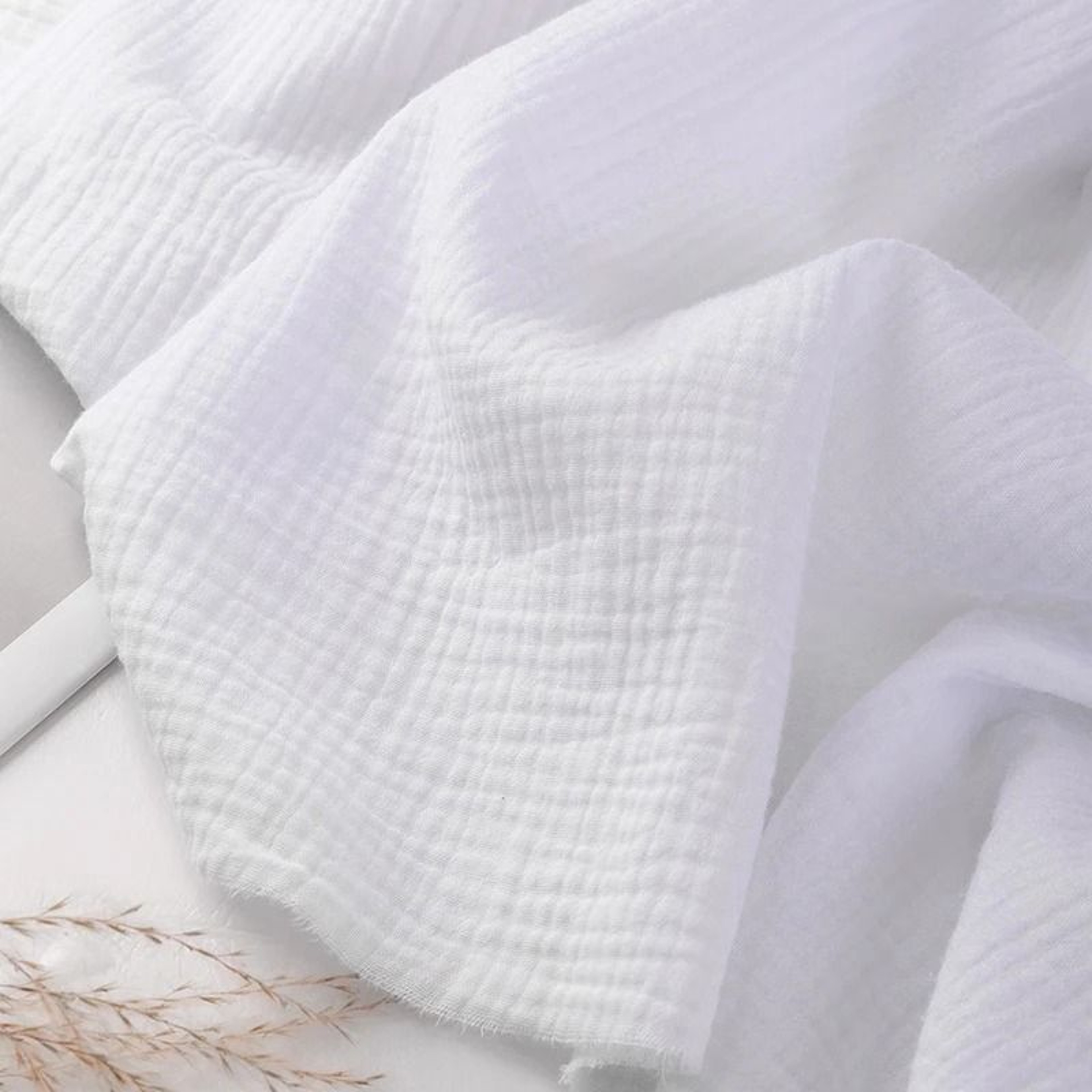 Double Gauze Cotton Muslin Fabric By The Meter Soft DIY Craft  Sewing Material For Dresses  Runners 9