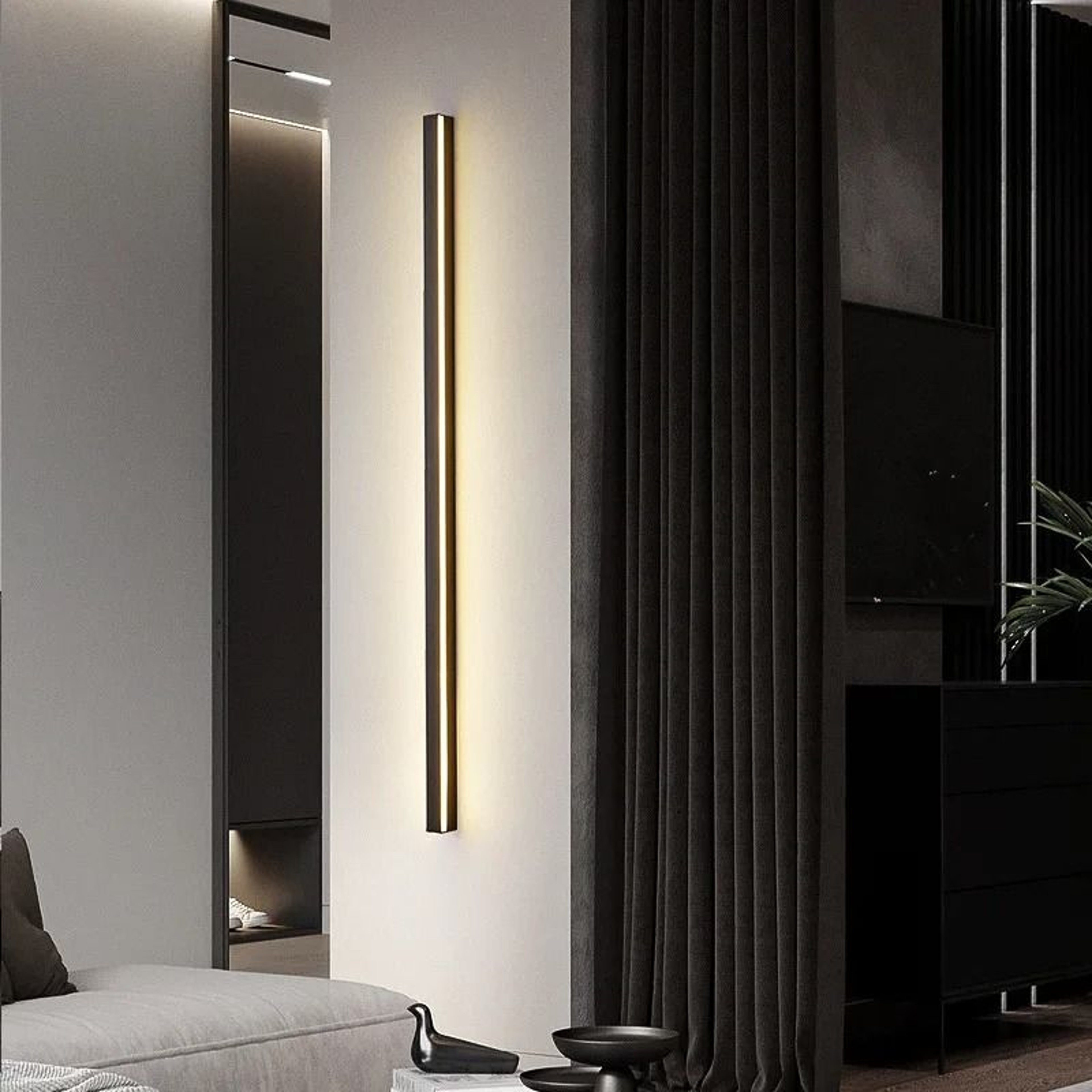 Superlong Minimalist LED Line Wall Light 200CM Modern Indoor Sconce For TV Background Living Room   3