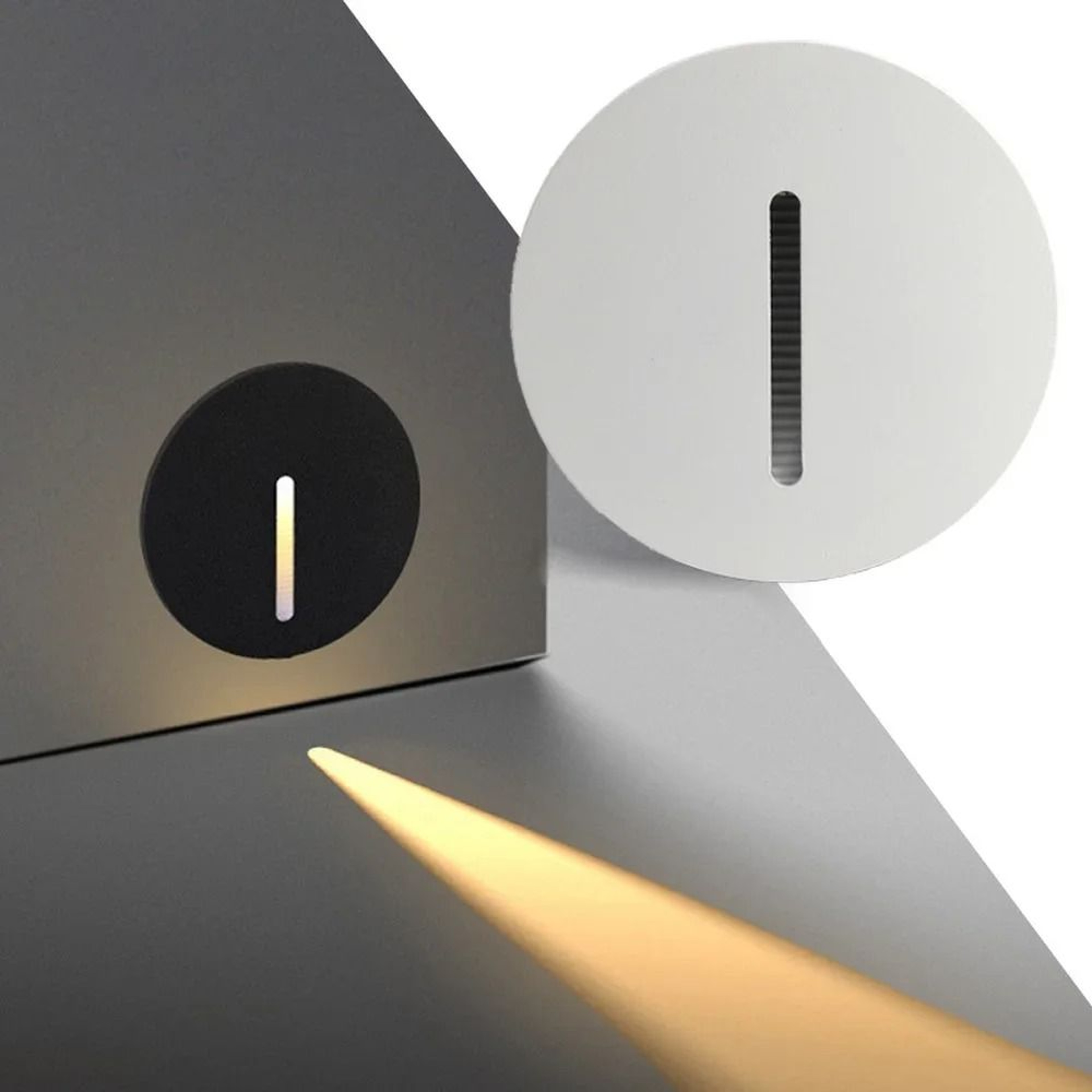 3W Aluminum Embedded PIR Motion Sensor Step Light Recessed Stairwell Nightlight Footlight Sconce Wi 0