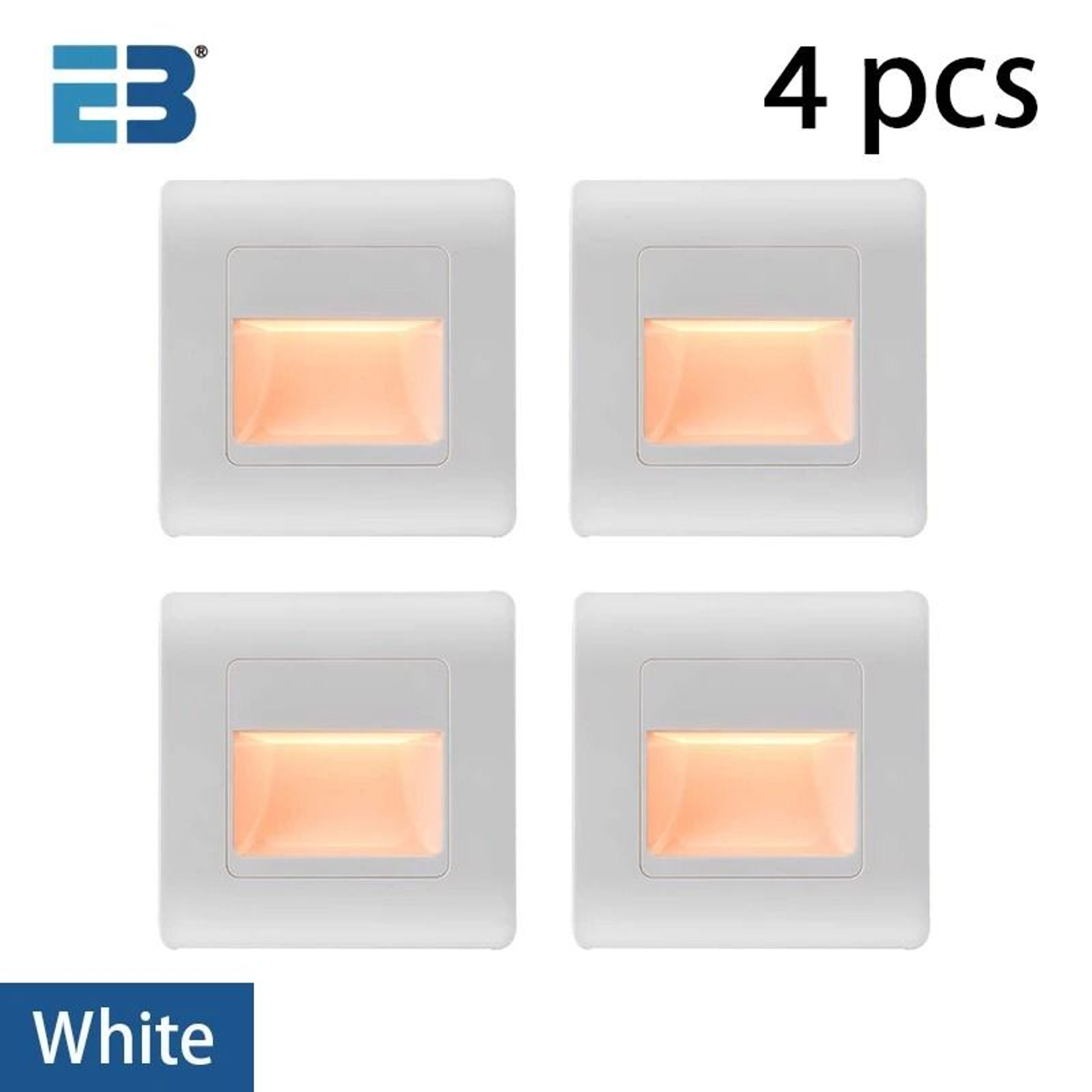 4Color LED PIR Motion Sensor Stair Light AC110V 220V Recessed Footlight  Step Lamp 10