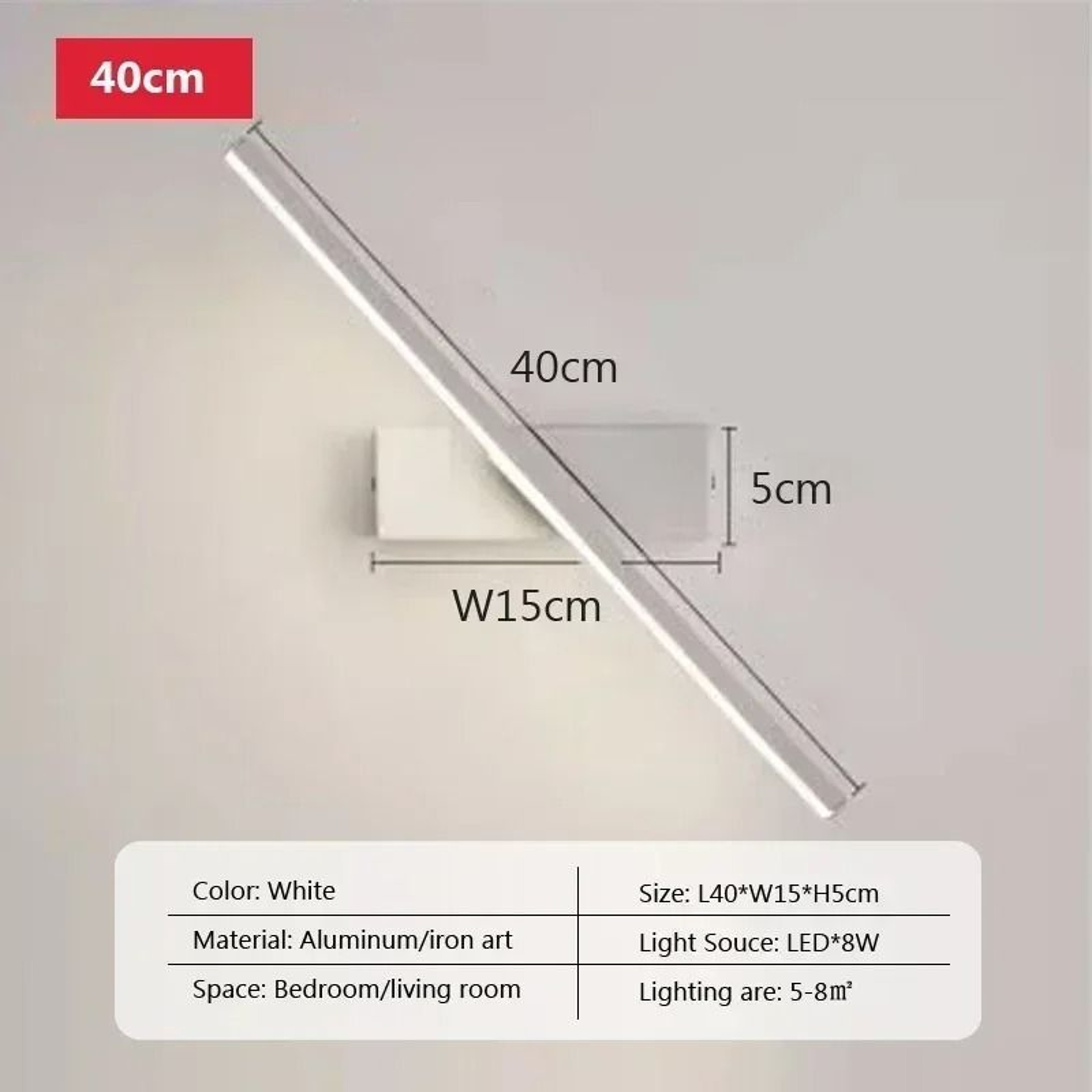 Modern Rotatable LED Wall Sconce 360 Adjustable Light For Bedroom Bedside Bathroom Mirror  Reading  11