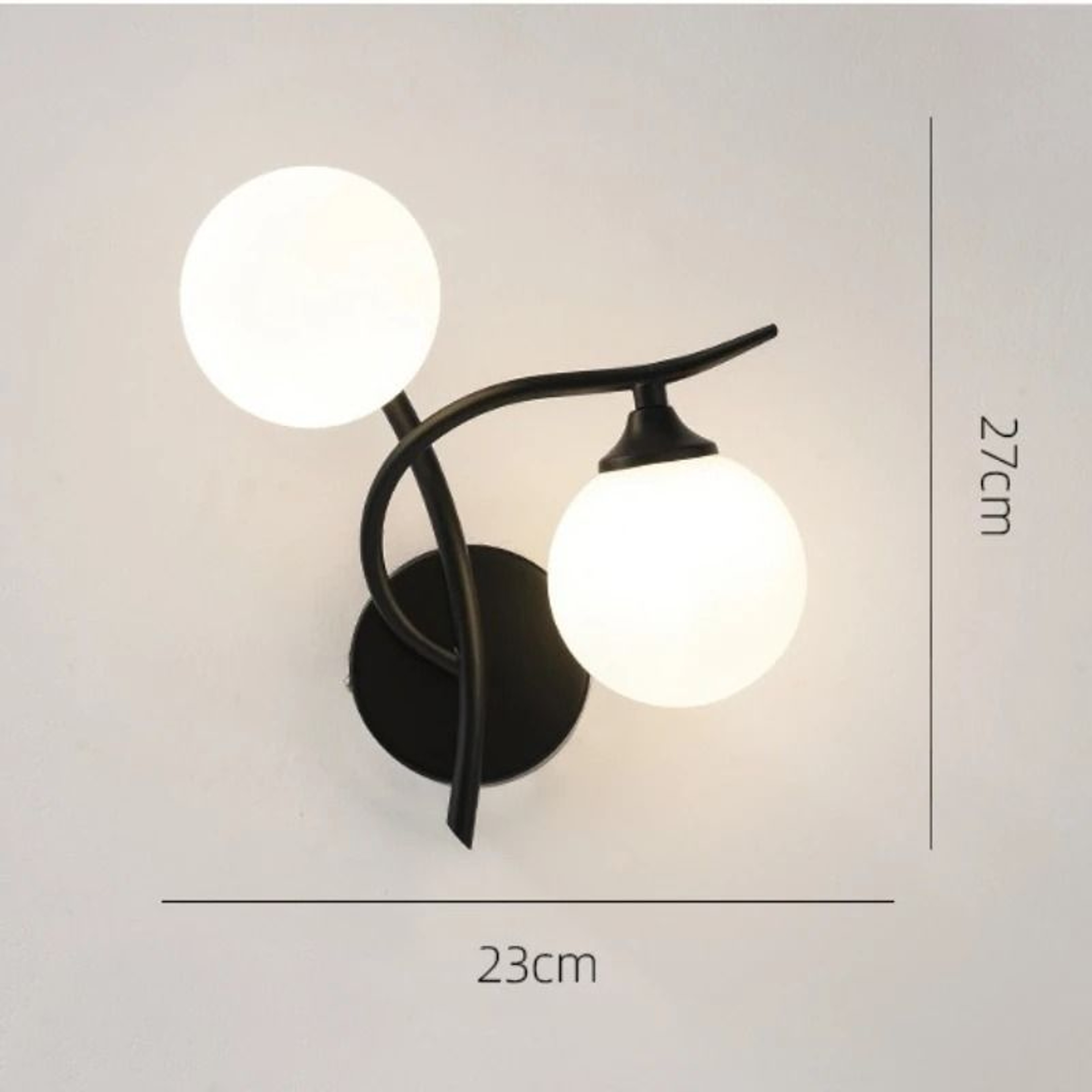Modern Nordic Iron Wall Lamp With Glass Ball Shade Decorative Indoor Sconce For Bedroom Bedside Stu 6
