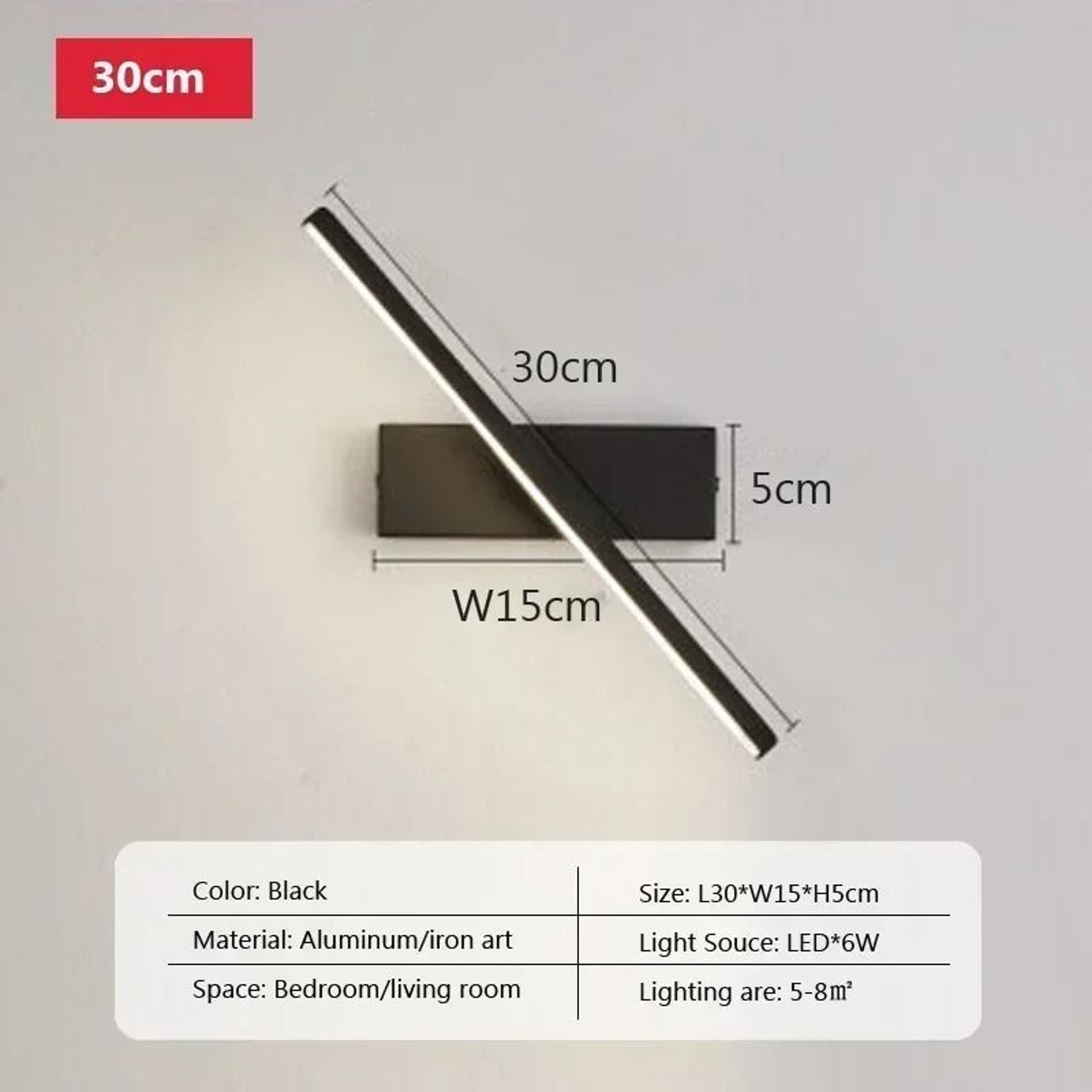 Modern Retractable LED Bathroom Mirror Light Extendable Vanity Wall Sconce In Black  White 6