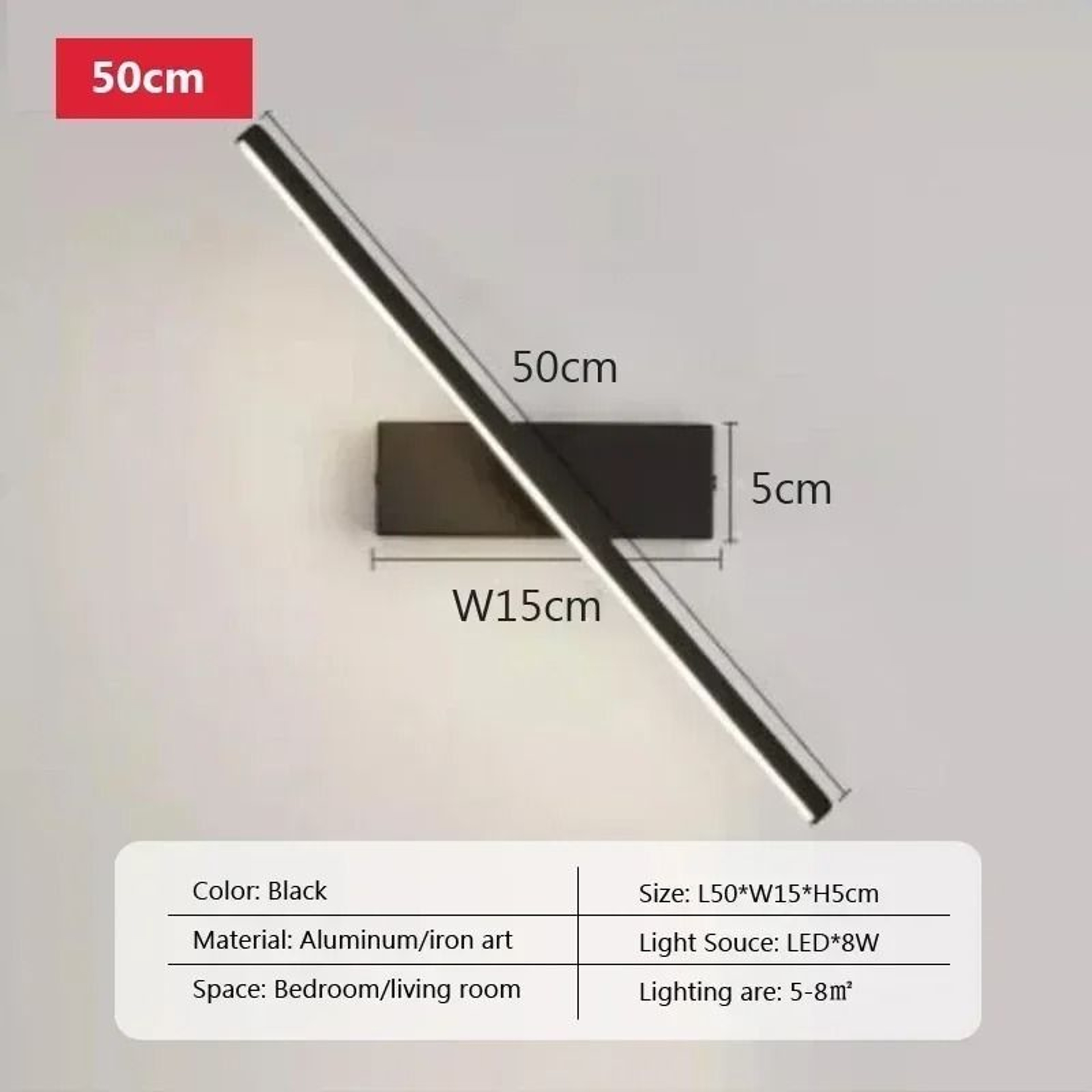 Modern Retractable LED Bathroom Mirror Light Extendable Vanity Wall Sconce In Black  White 10
