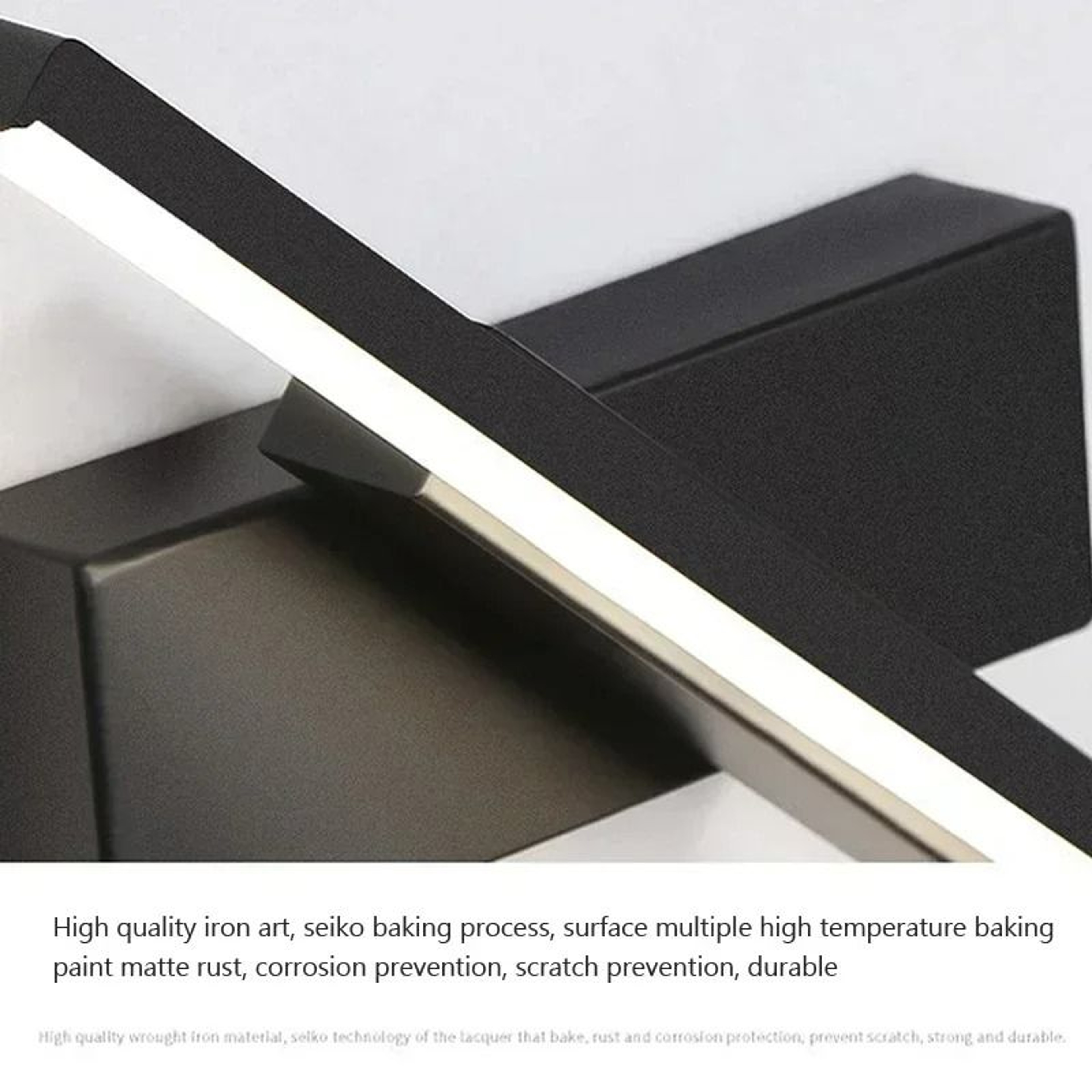 Modern Retractable LED Bathroom Mirror Light Extendable Vanity Wall Sconce In Black  White 4