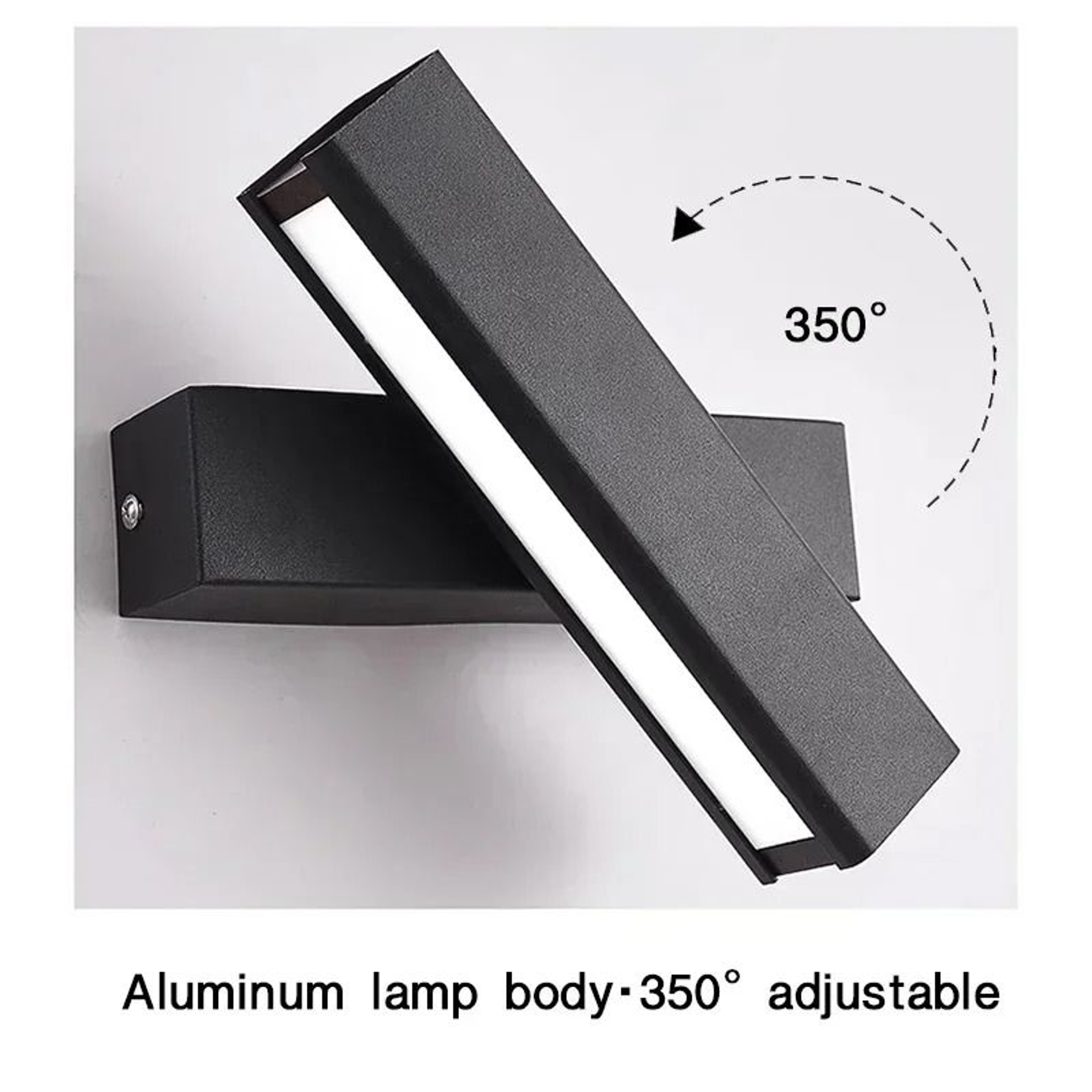 Modern 350 Rotatable LED Wall Sconce Adjustable Swivel Lamp For Bedroom Corridor  Living Room 3