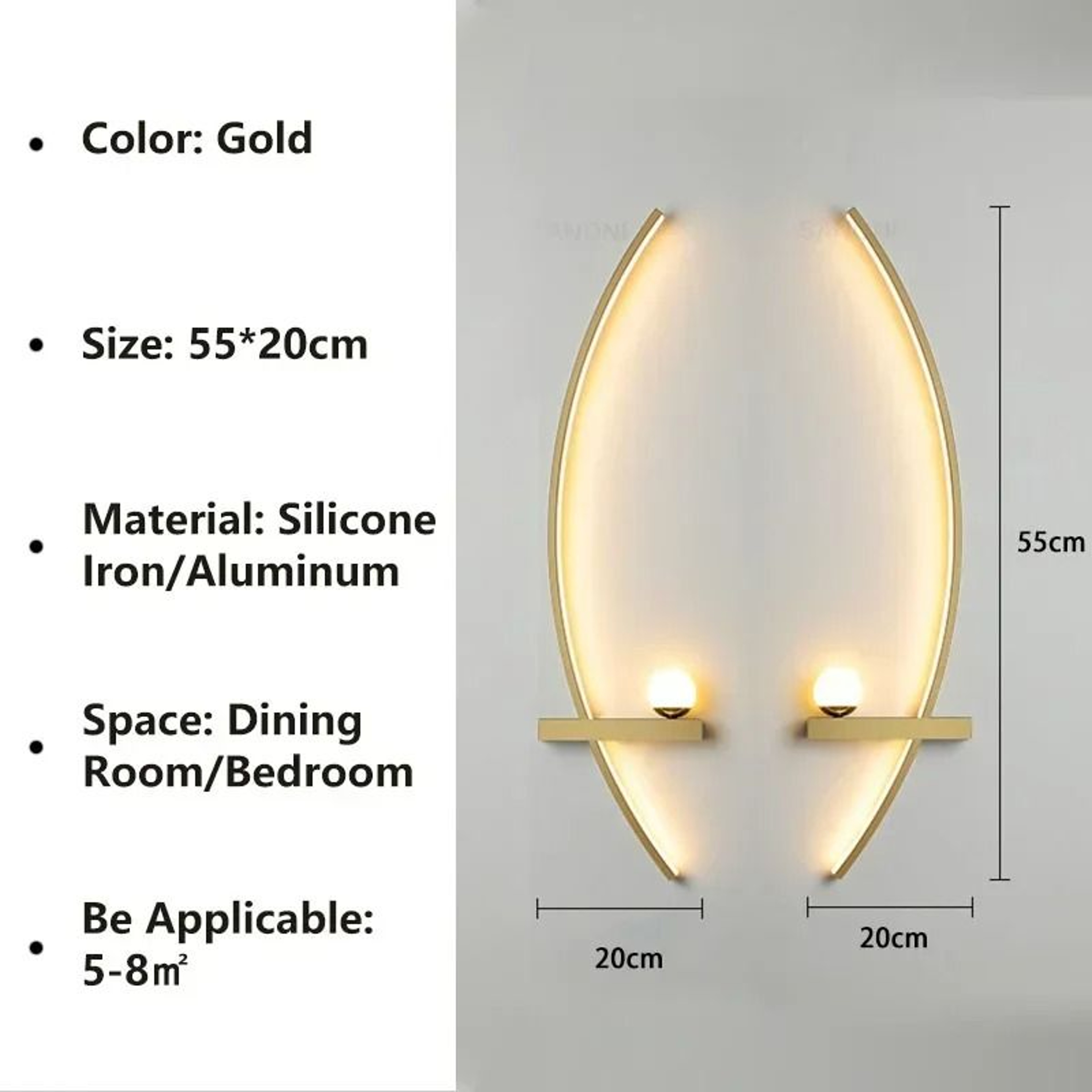 Nordic LED Linear Stripe Wall Lamp Modern Wall Sconce For Bedroom Living Room  Stairs 11