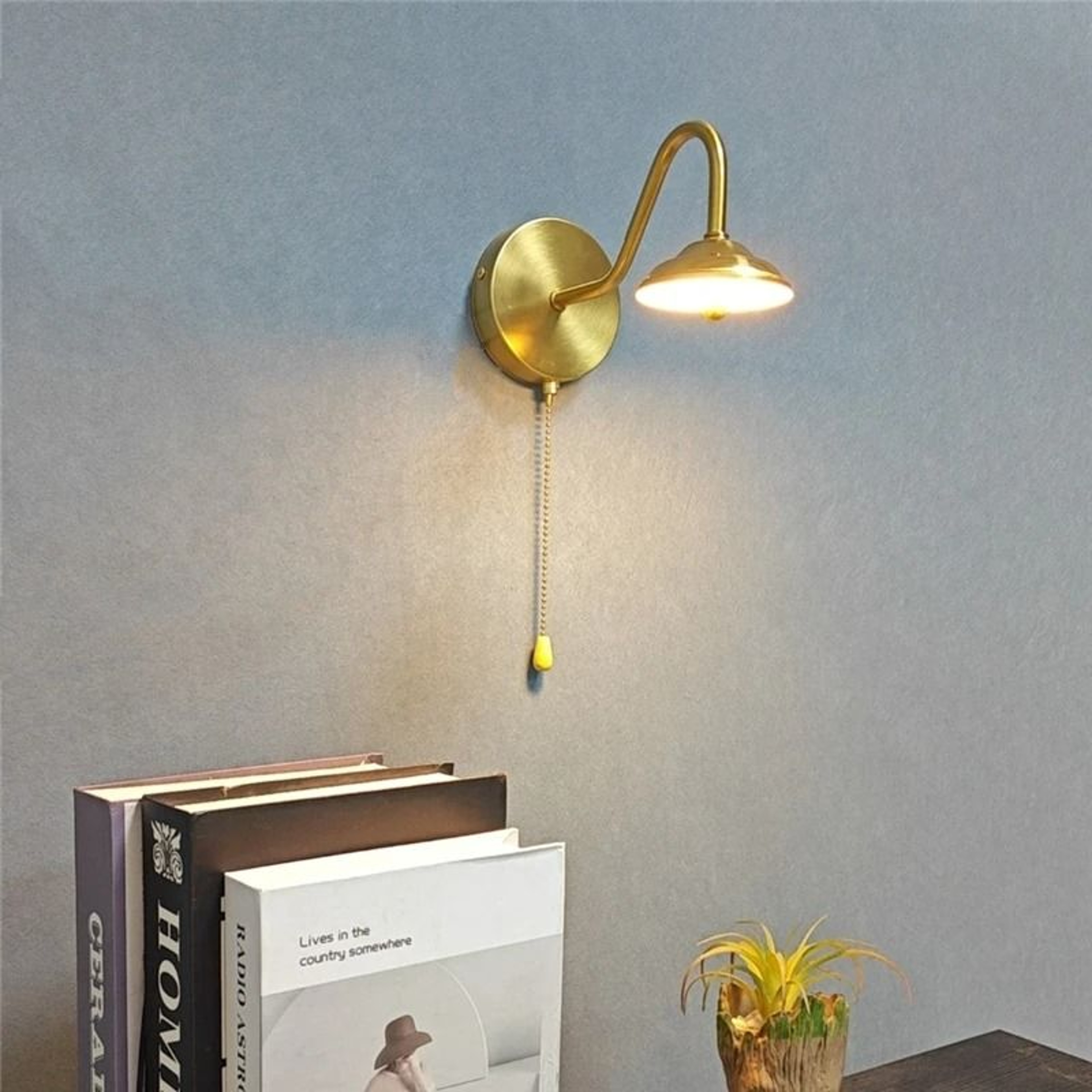 Modern Golden Curved LED Wall Lamp Nordic Wall Sconce With Plug  Switch For Bedroom Bedside 2