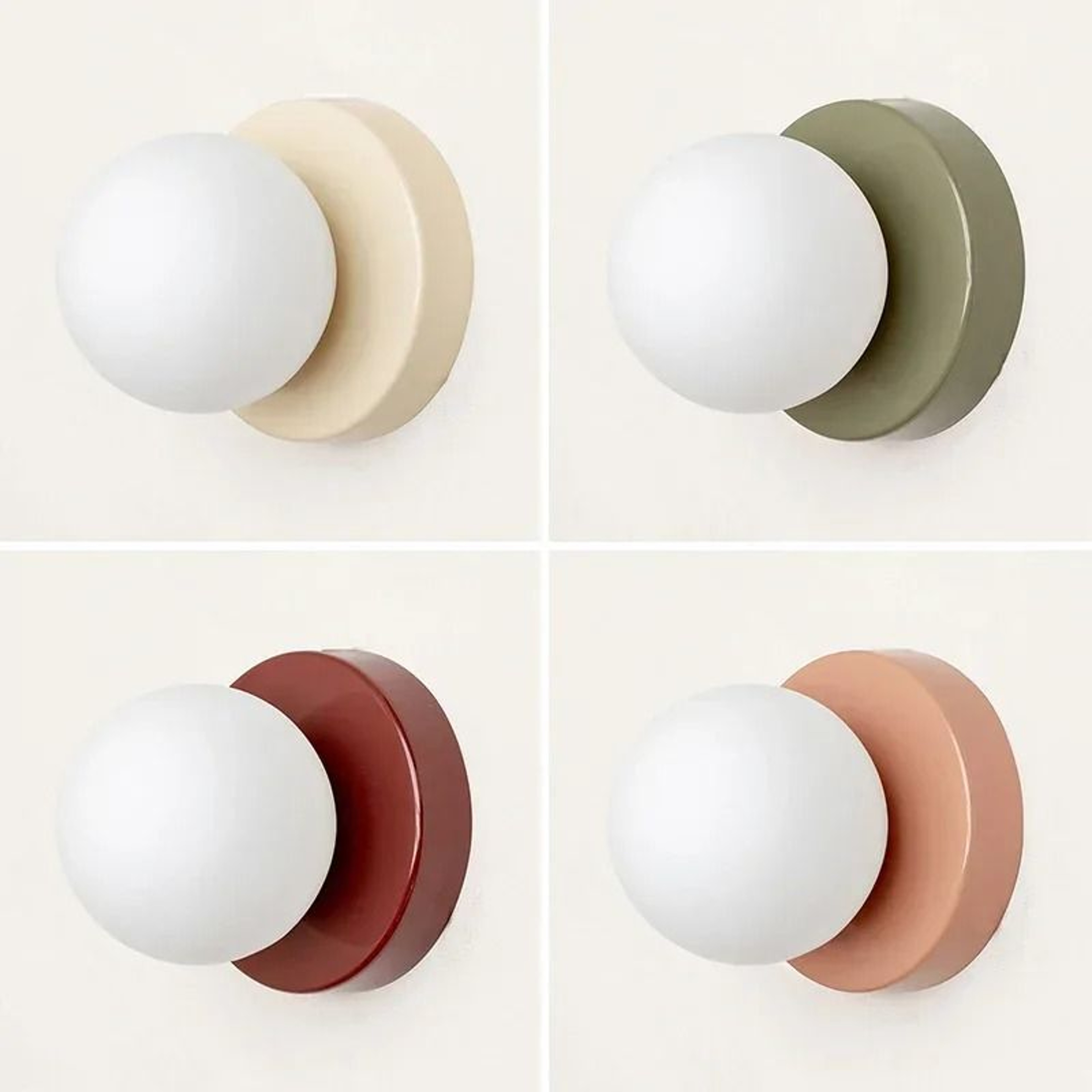 Nordic Minimalist G9 Glass Orb Wall Lamp Modern Globe Sconce For Bedroom Study  Staircase 2
