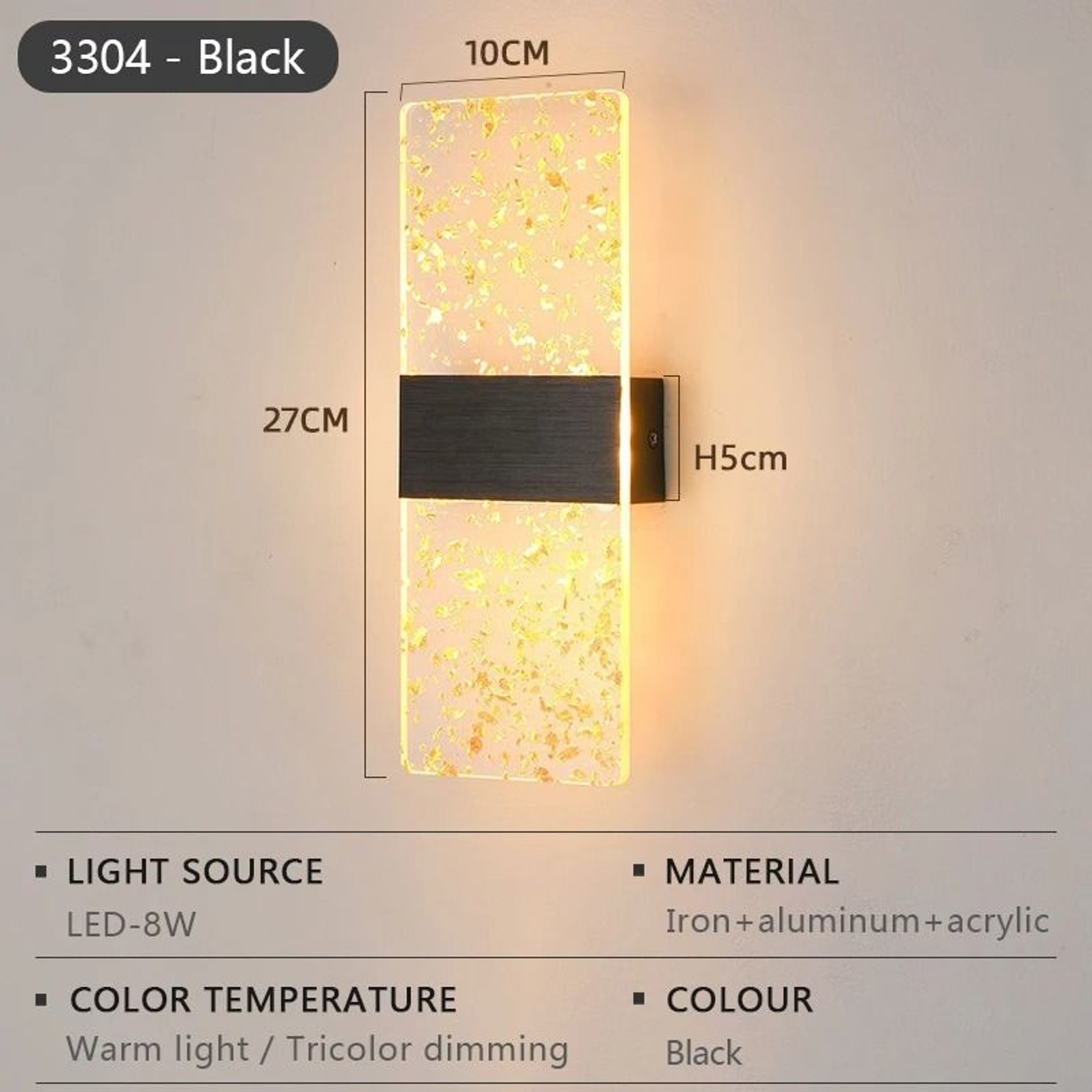 Modern LED Indoor Wall Light AC85265V Decorative Sconce For Bedroom Living Room Balcony  Corridor 7