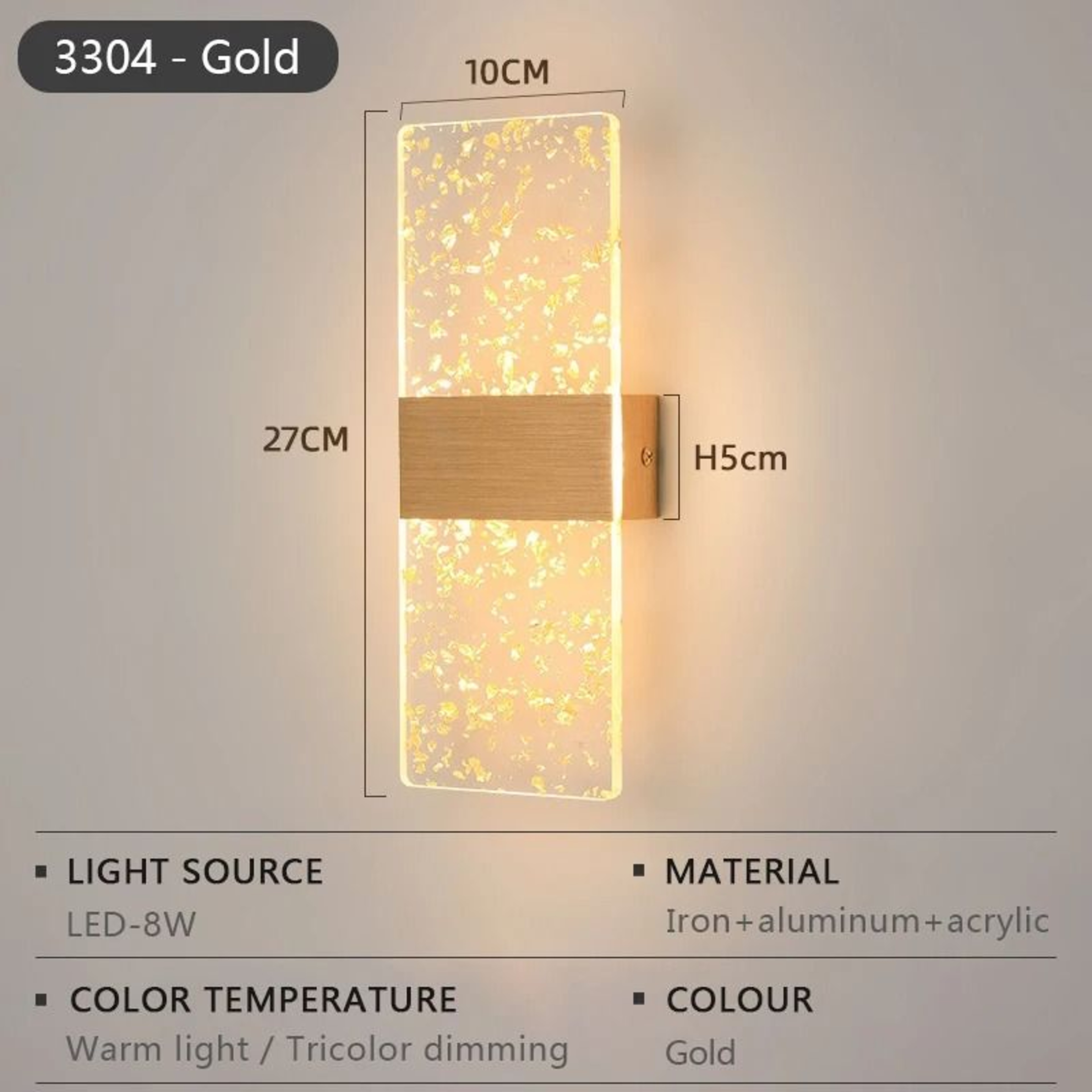 Modern LED Indoor Wall Light AC85265V Decorative Sconce For Bedroom Living Room Balcony  Corridor 6