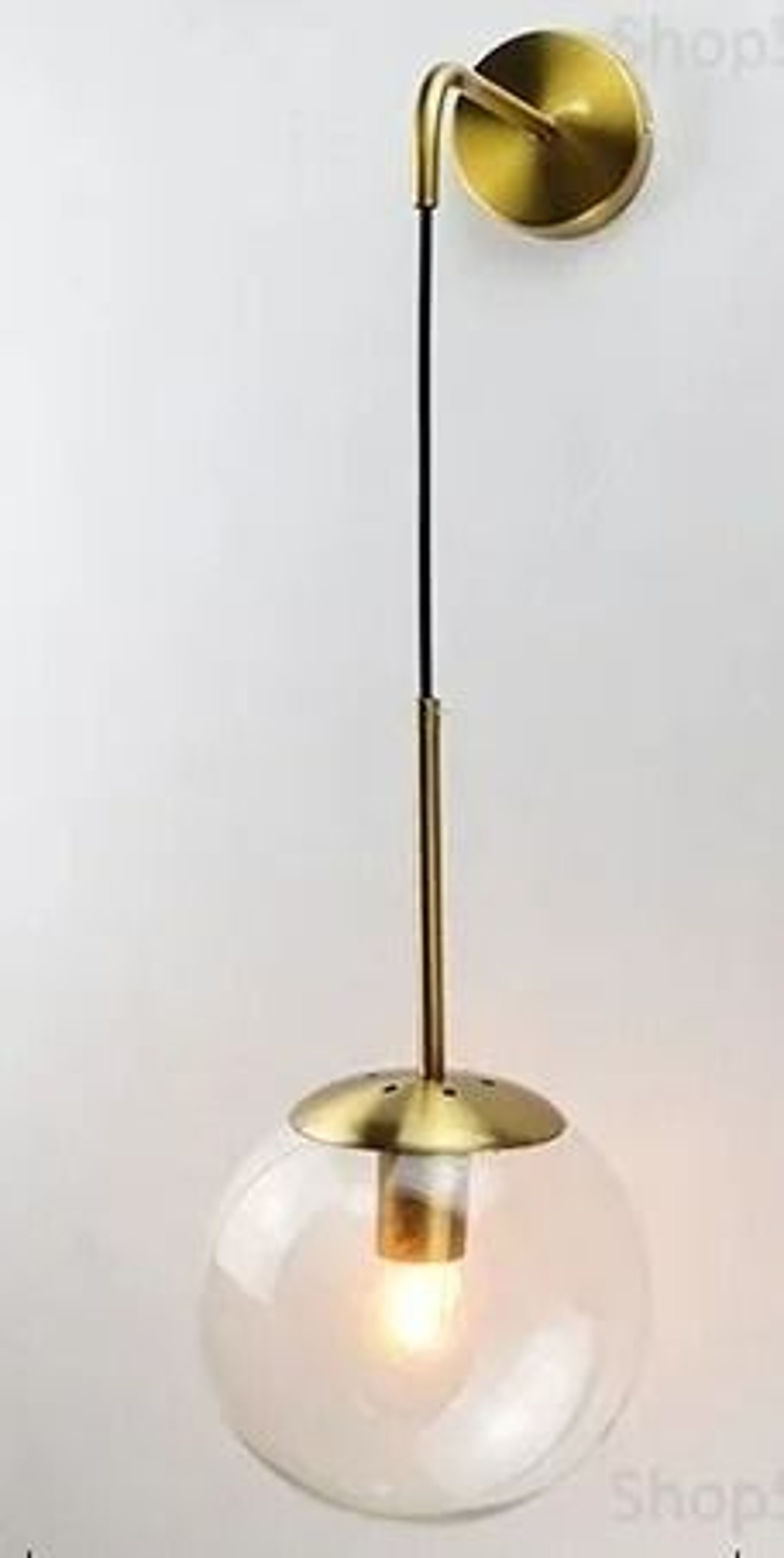 Nordic Modern Vintage Glass Ball LED Wall Lamp 15cm Globe Bedside Sconce For Bedroom  Living Room 13