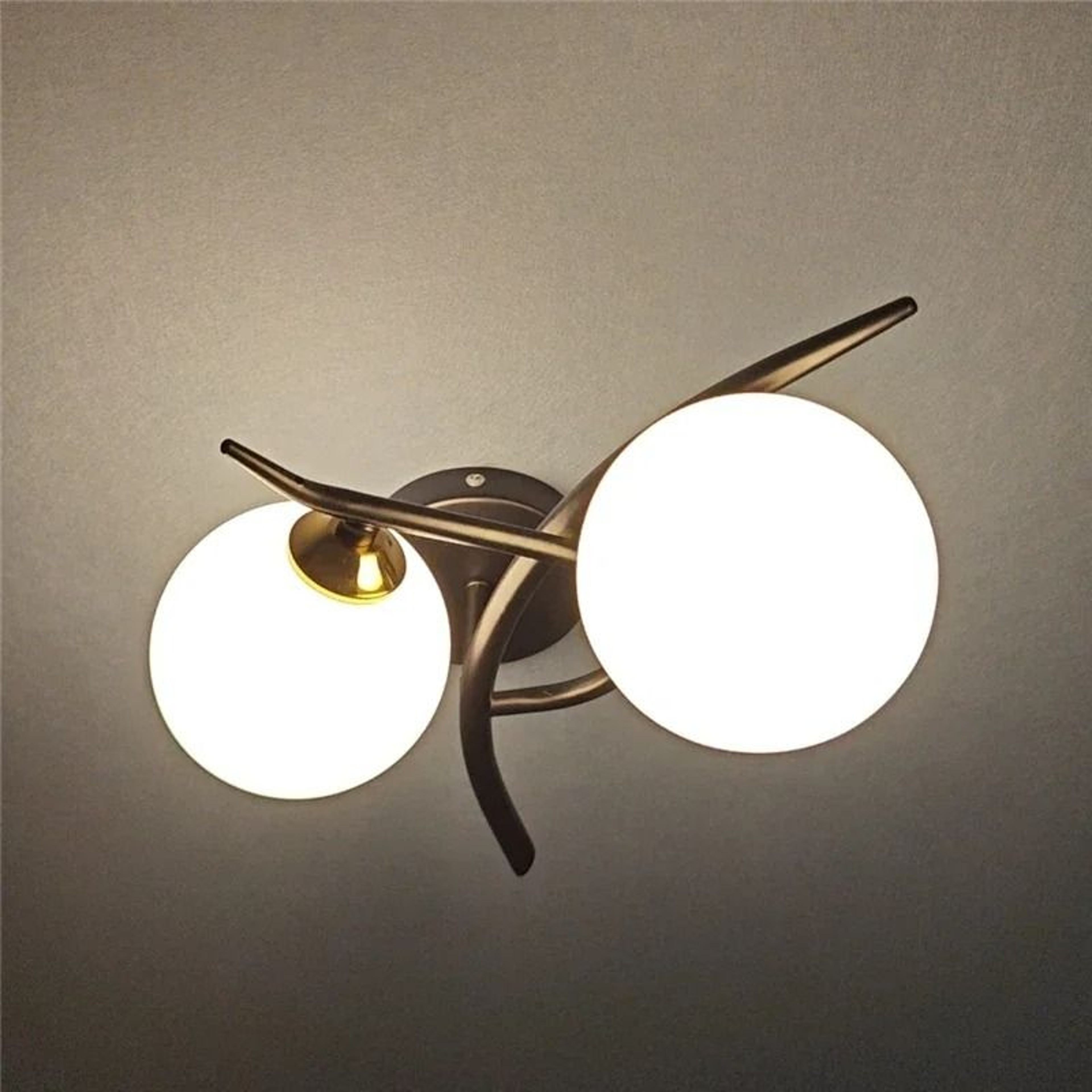 Nordic Modern Iron LED Wall Lamp Glass Ball Indoor Wall Sconce With G9 Base For Bedroom Learning  C 5