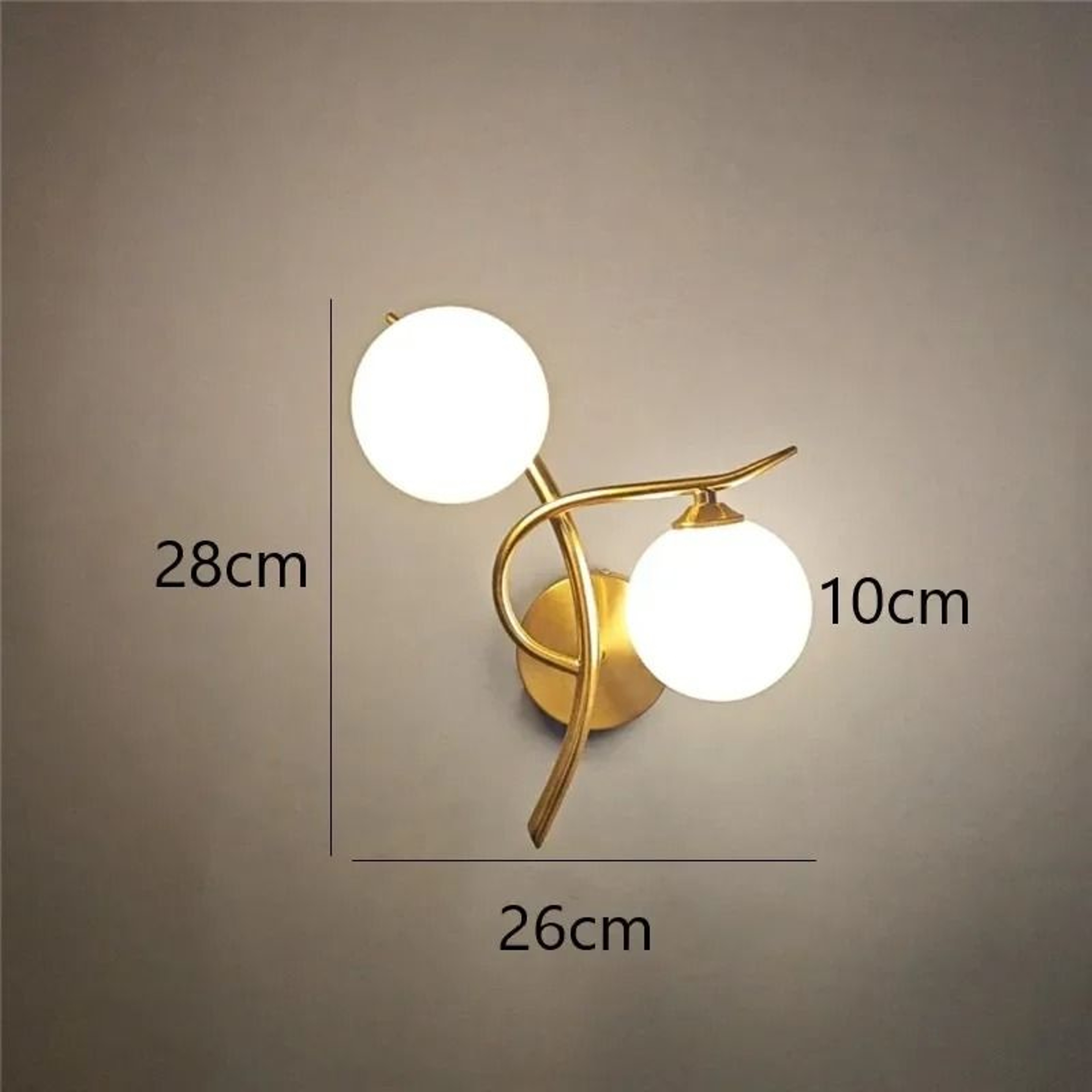 Nordic Modern Iron LED Wall Lamp Glass Ball Indoor Wall Sconce With G9 Base For Bedroom Learning  C 7