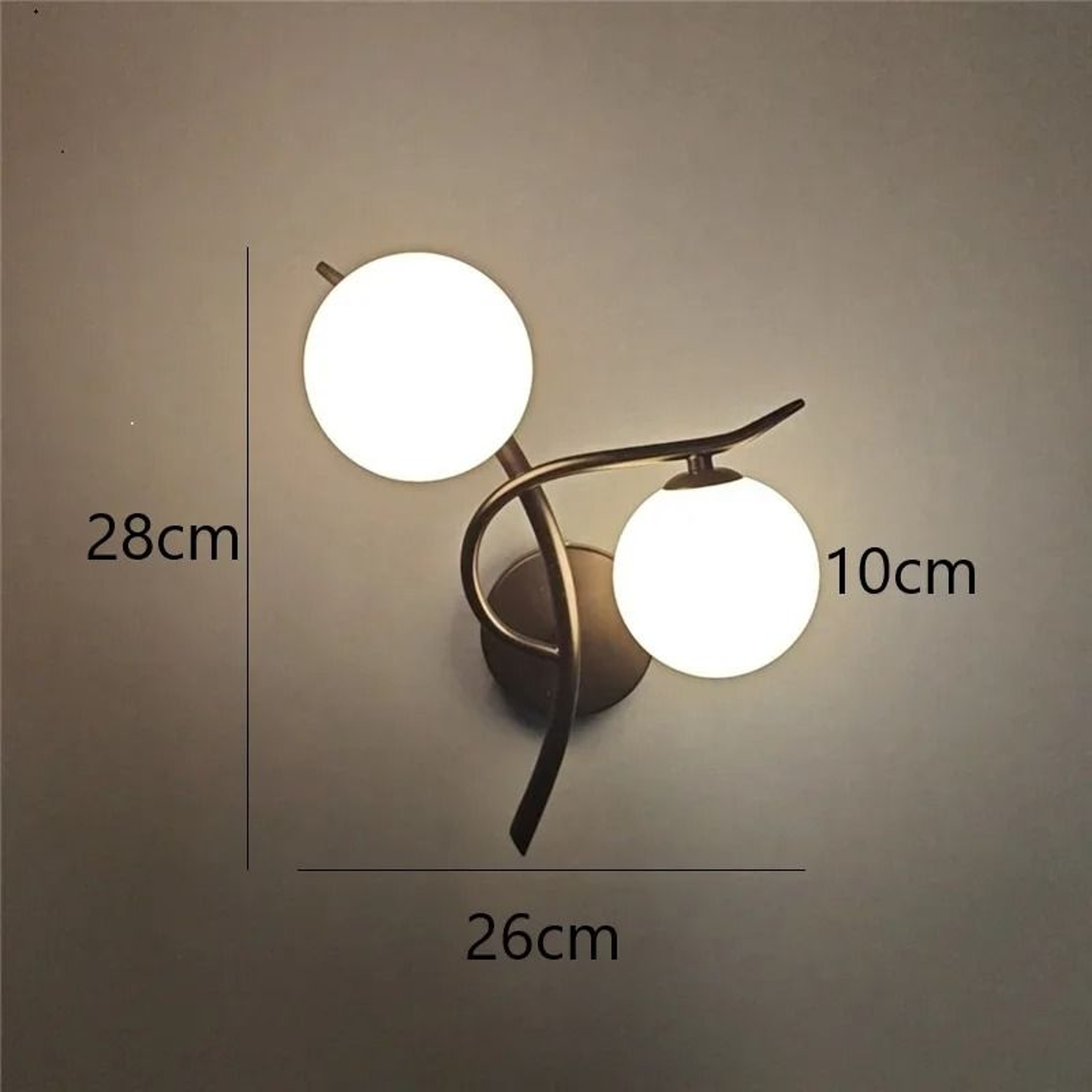 Nordic Modern Iron LED Wall Lamp Glass Ball Indoor Wall Sconce With G9 Base For Bedroom Learning  C 9