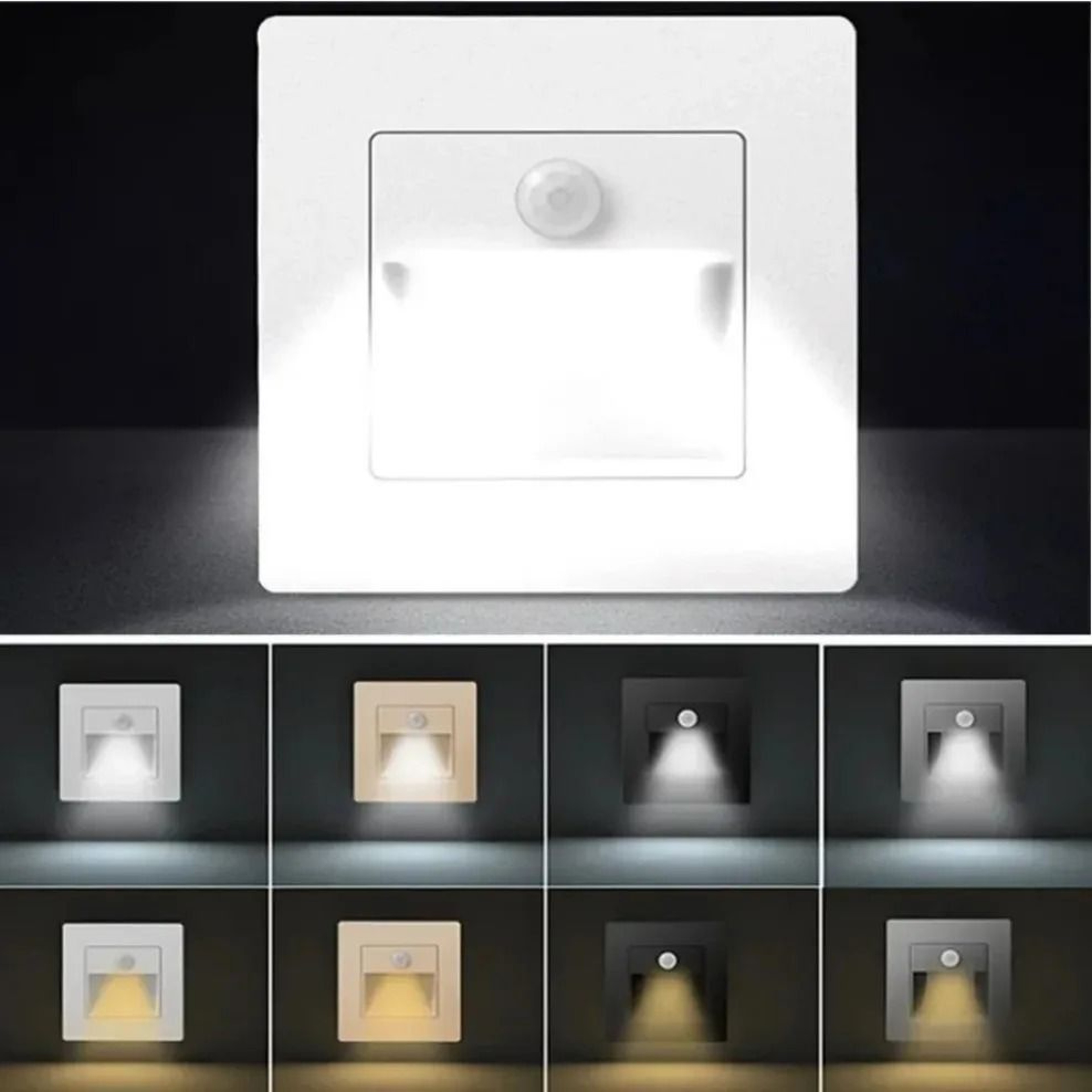 Recessed PIR Motion Sensor LED Stair Light Infrared Human Induction Step Lamp For Staircase Ladder  4