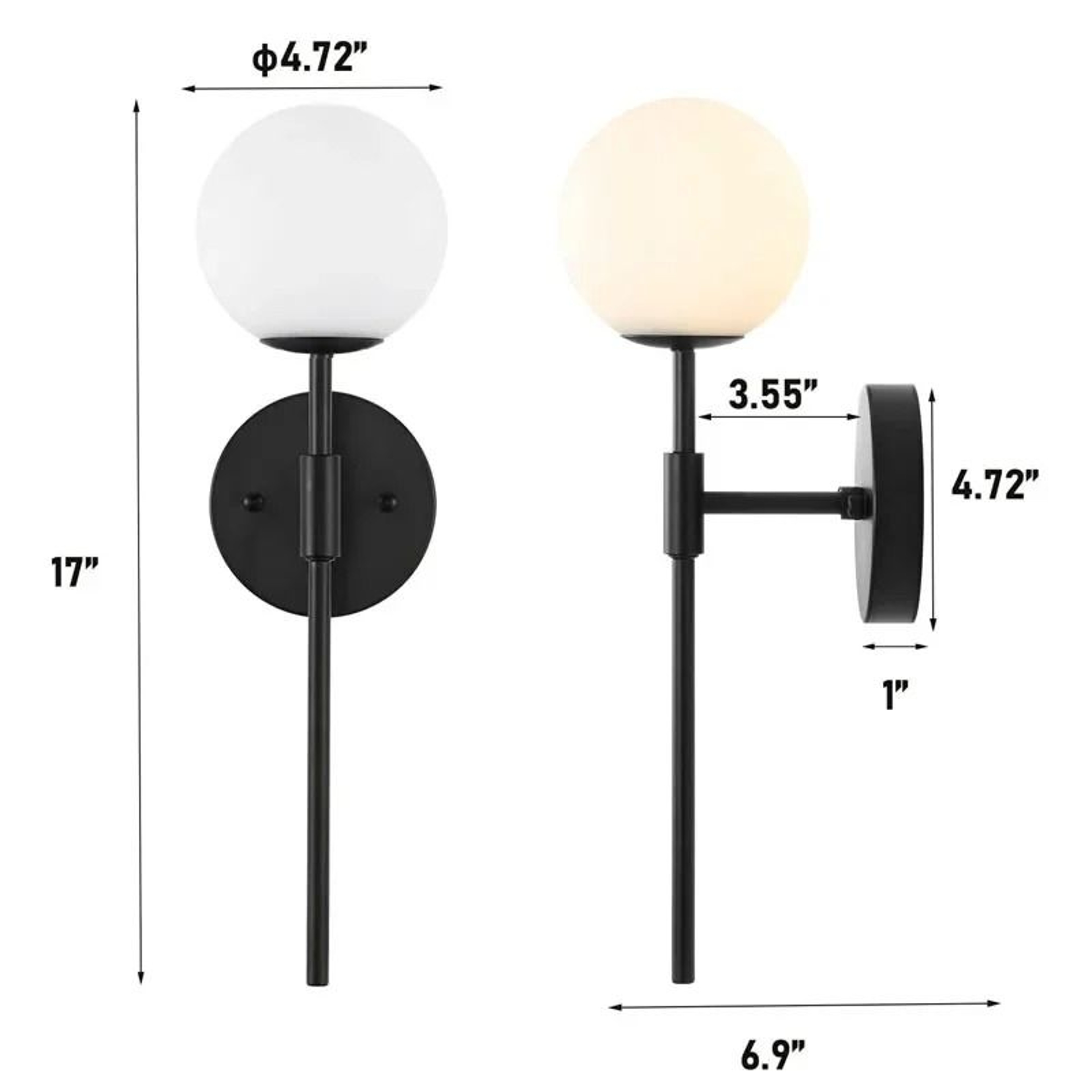 Nordic Creative Metal LED Wall Lamp For Bedroom  Living Room 6