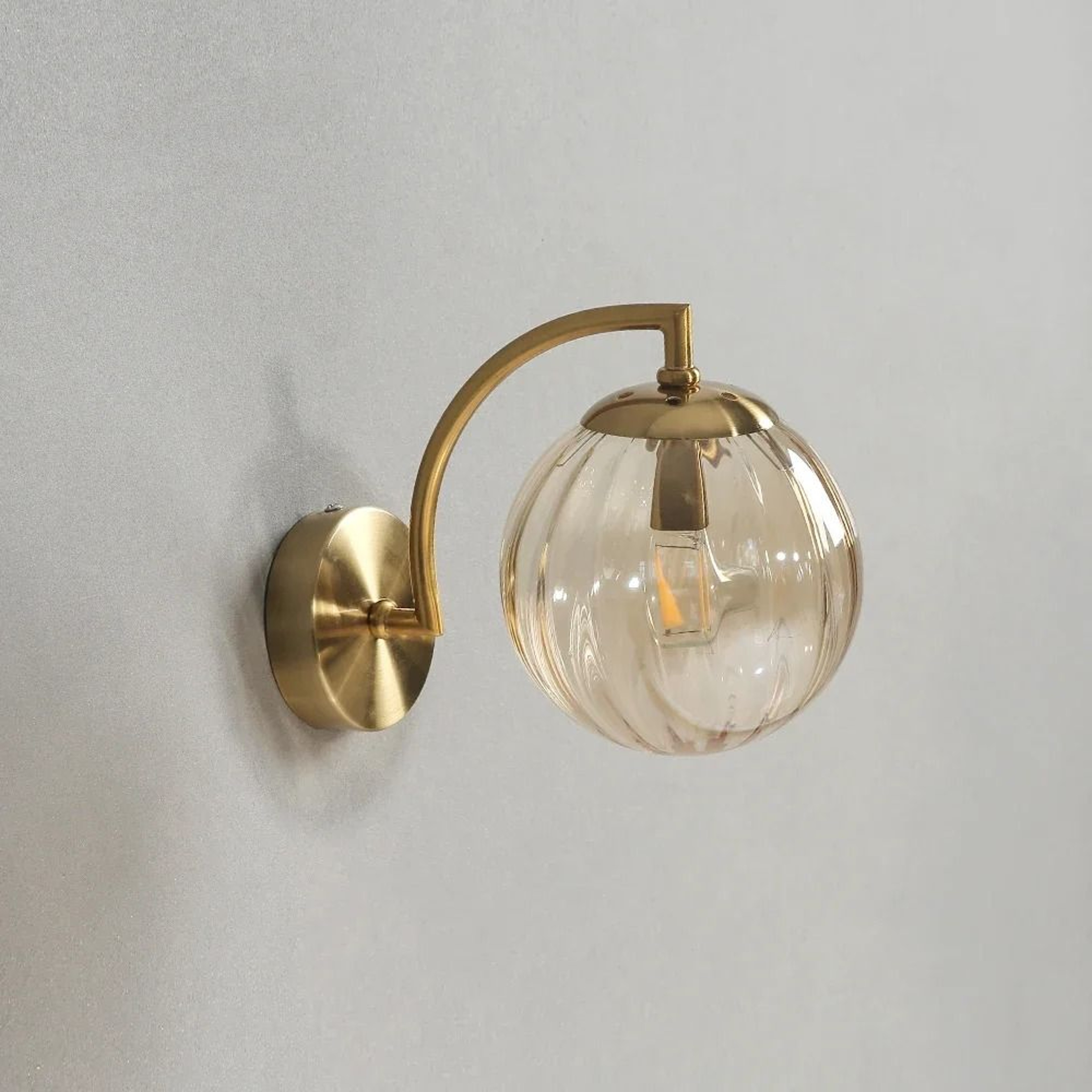 Modern Nordic Colored Glass LED Wall Lamp Bedroom Bedside Sconce 5