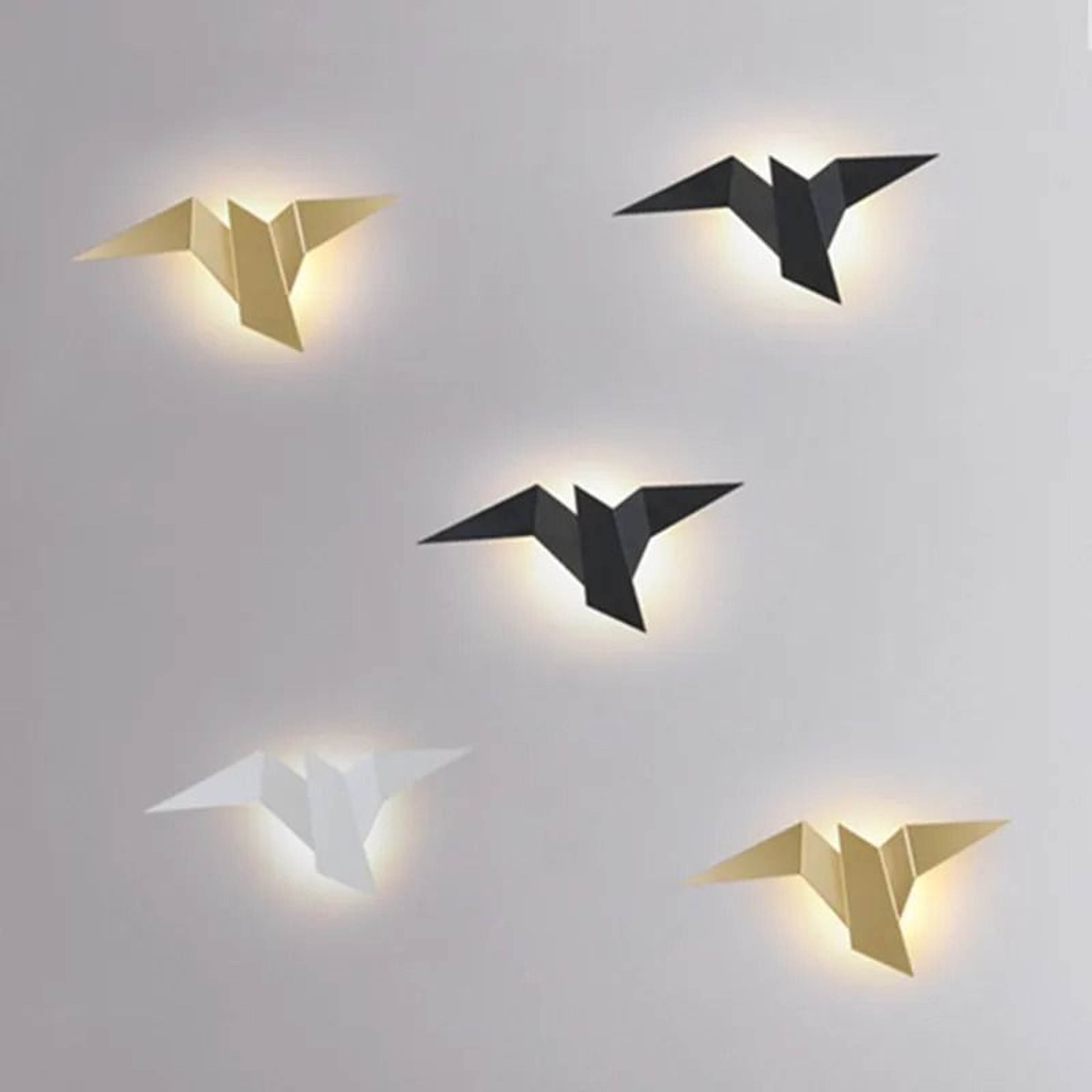 Nordic Origami Bird LED Wall Lamp Modern Bedside Sconce 2