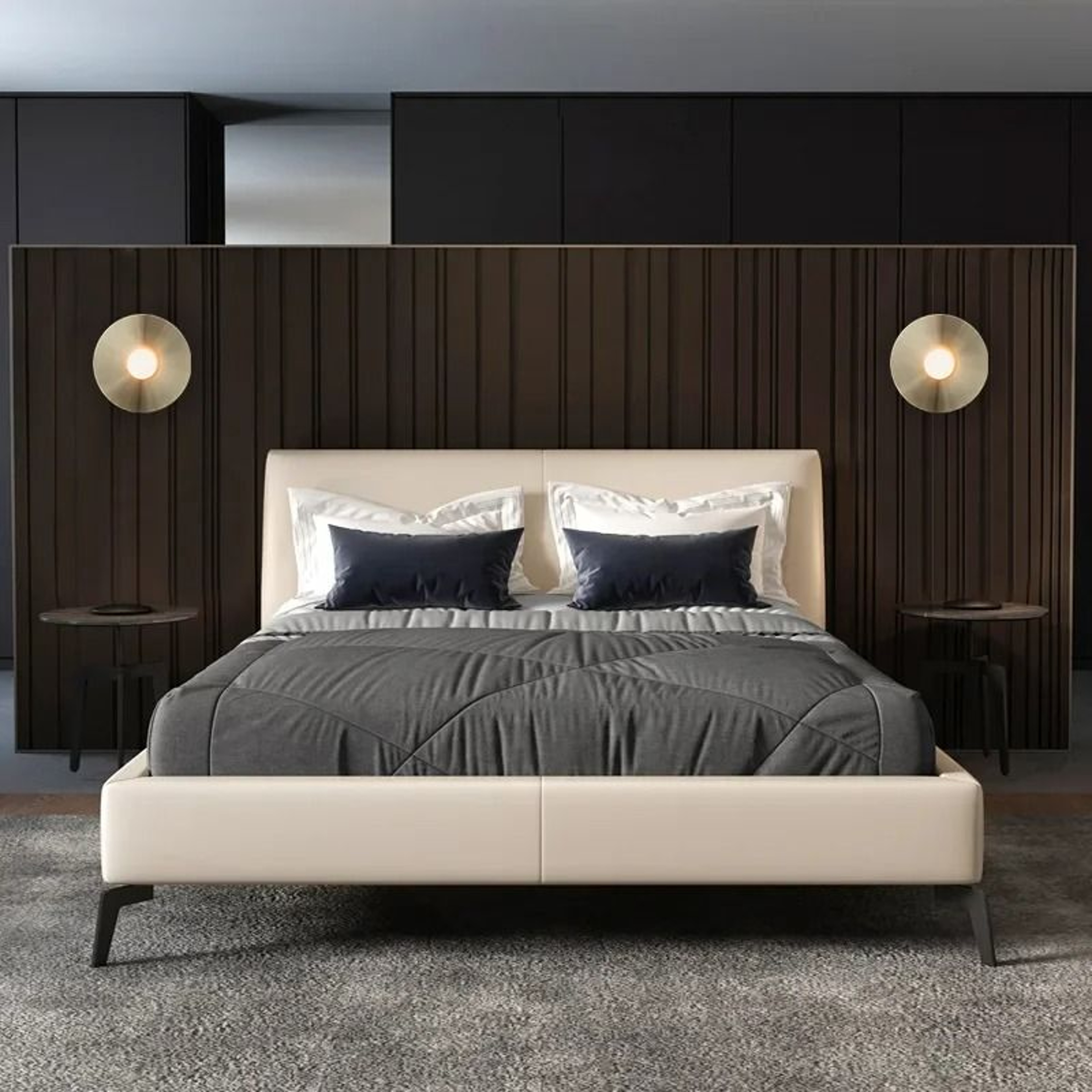 Post Modern Artistic Round LED Wall Lamp Sconce For Bedroom  Living Room 2