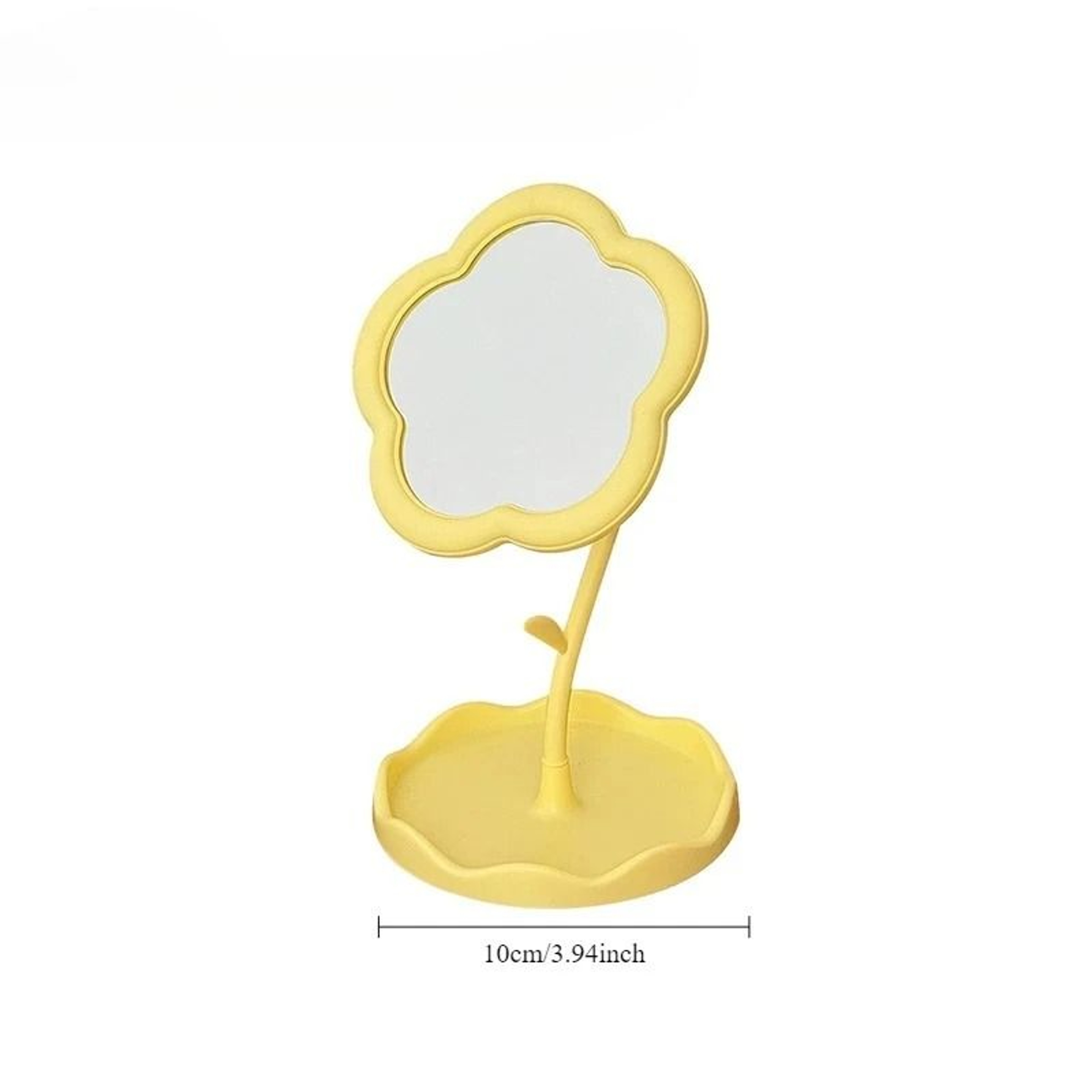 Creative Desktop Flower Mirror  Modern Aesthetic Tabletop Accent Mirror 3
