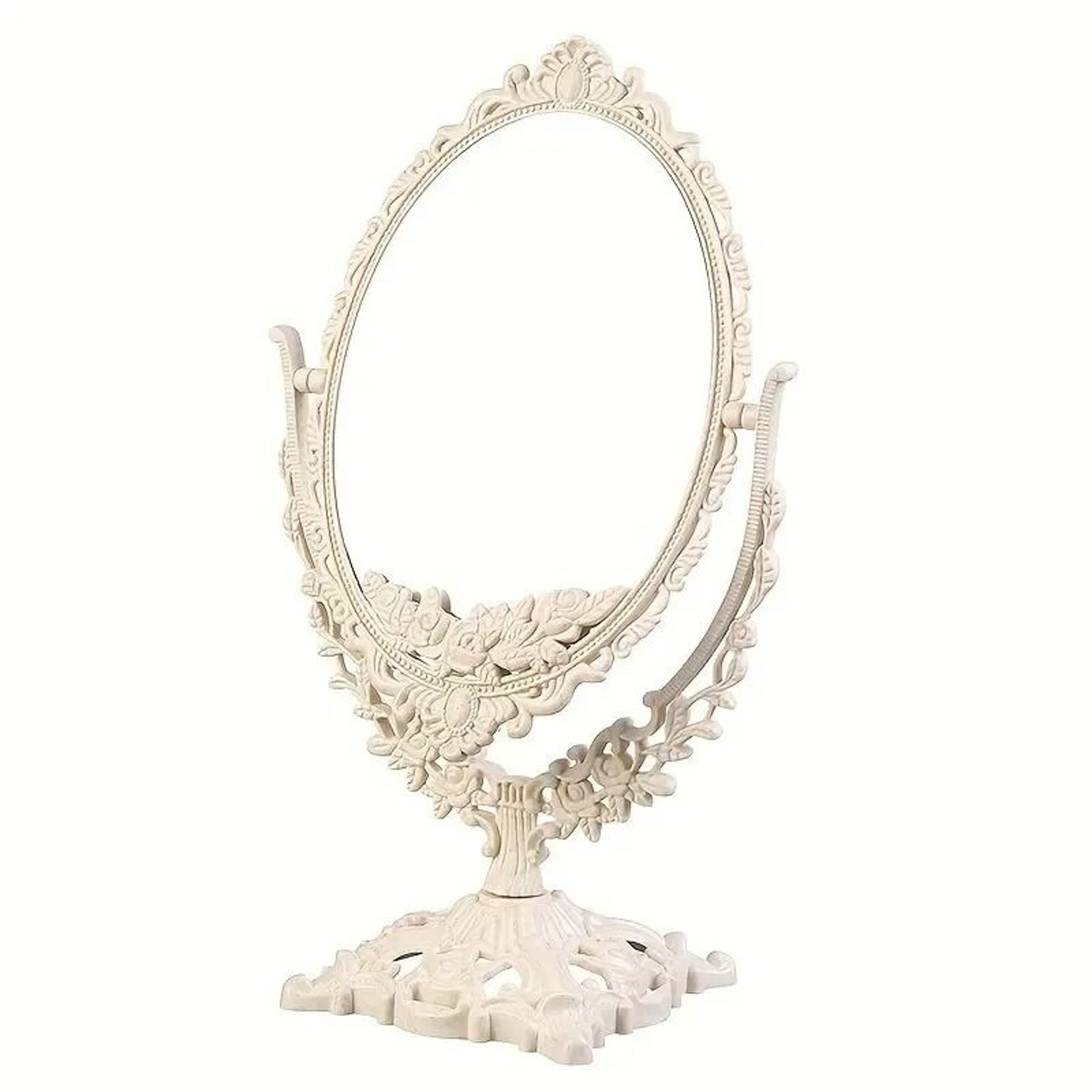 Vintage European DoubleSided Desktop Makeup Mirror 3